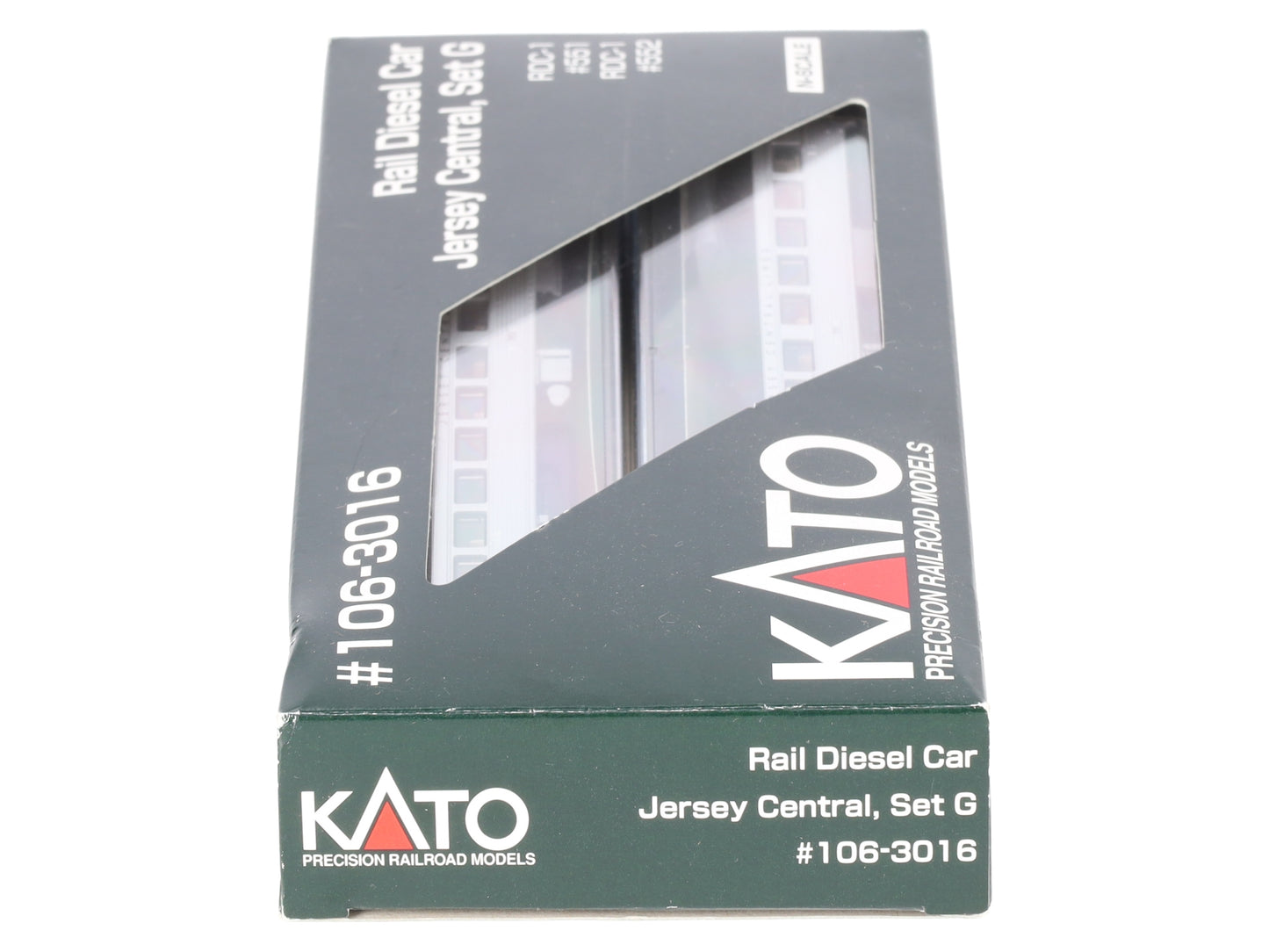 Kato 106-3016 N Scale Jersey Central Rail Diesel Car-Set G #551/552 (Set of 2) LN/Box