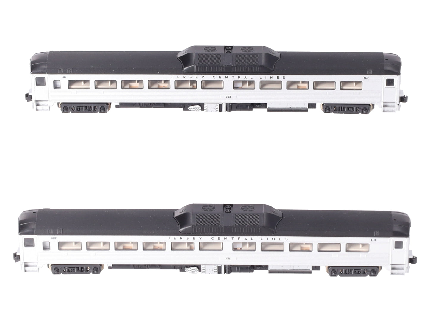 Kato 106-3016 N Scale Jersey Central Rail Diesel Car-Set G #551/552 (Set of 2) LN/Box