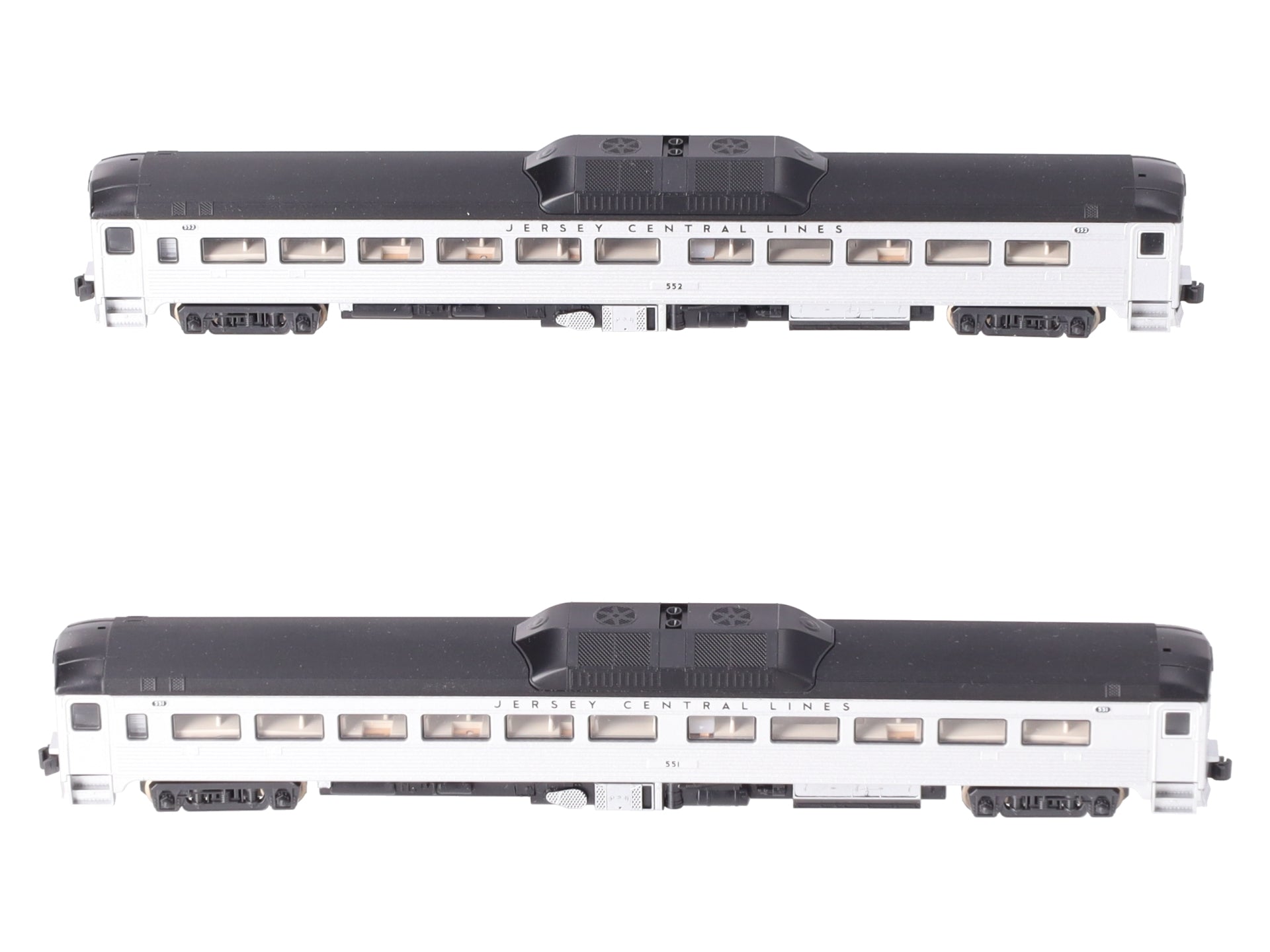 Kato 106-3016 N Scale Jersey Central Rail Diesel Car-Set G #551/552 (Set of 2) LN/Box