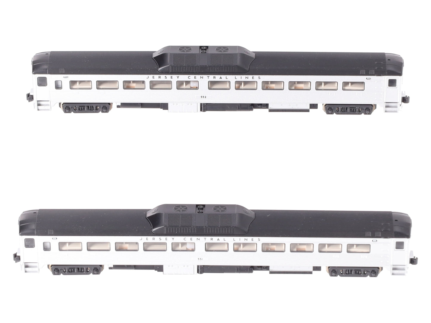 Kato 106-3016 N Scale Jersey Central Rail Diesel Car-Set G #551/552 (Set of 2) LN/Box