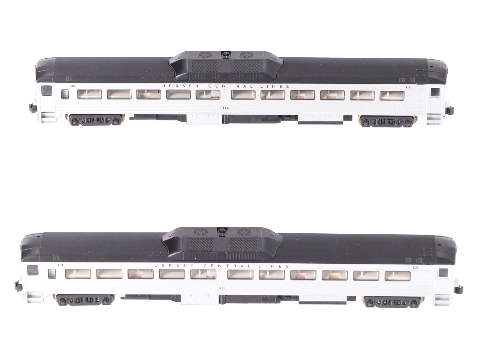 Kato 106-3016 N Scale Jersey Central Rail Diesel Car-Set G #551/552 (Set of 2) LN/Box