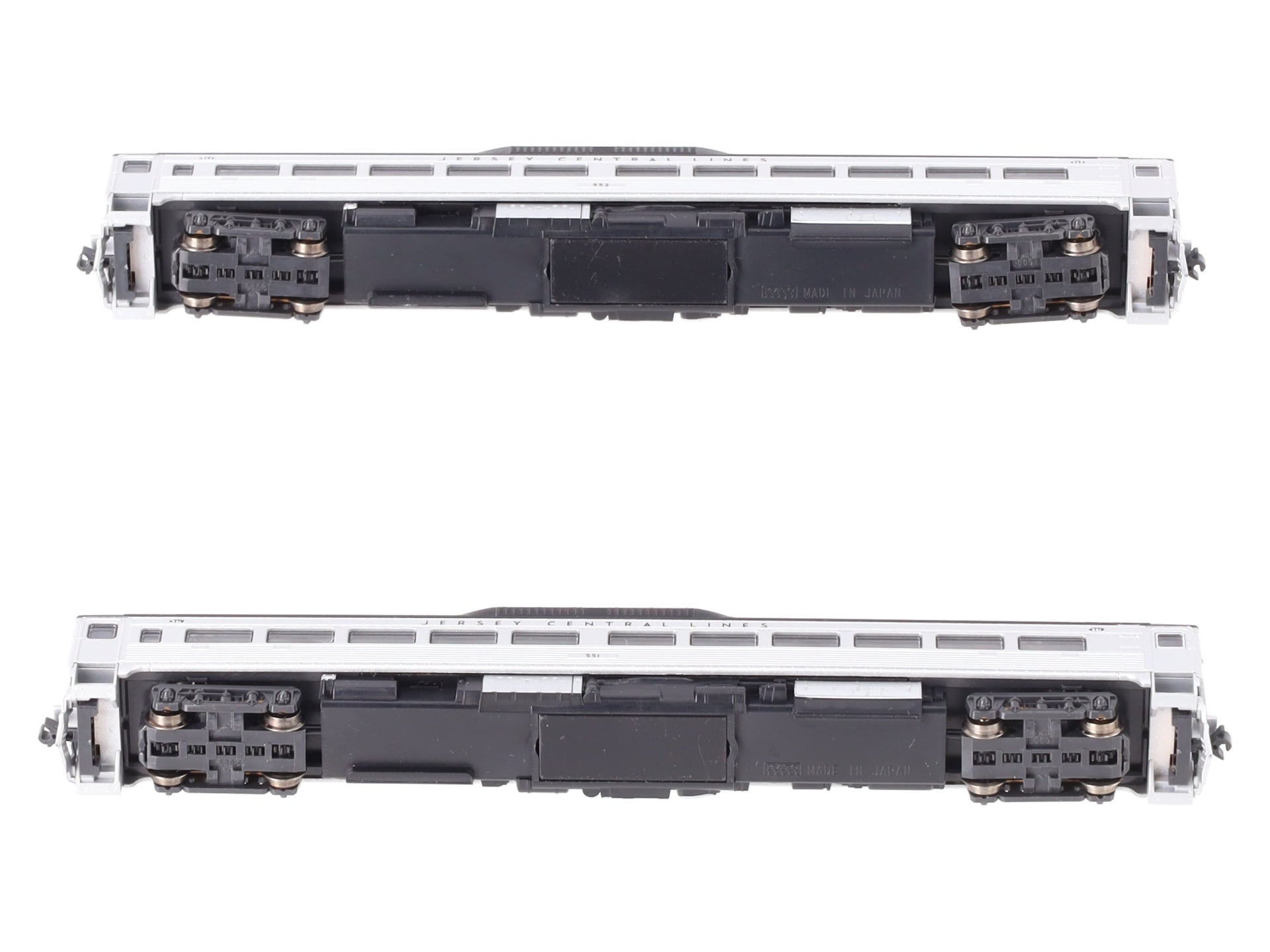 Kato 106-3016 N Scale Jersey Central Rail Diesel Car-Set G #551/552 (Set of 2) LN/Box