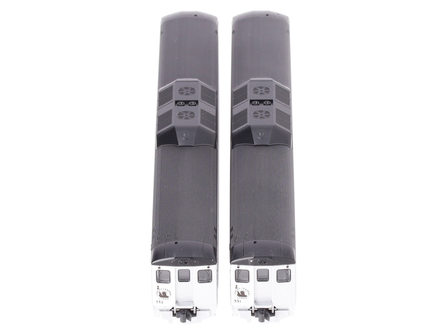 Kato 106-3016 N Scale Jersey Central Rail Diesel Car-Set G #551/552 (Set of 2) LN/Box