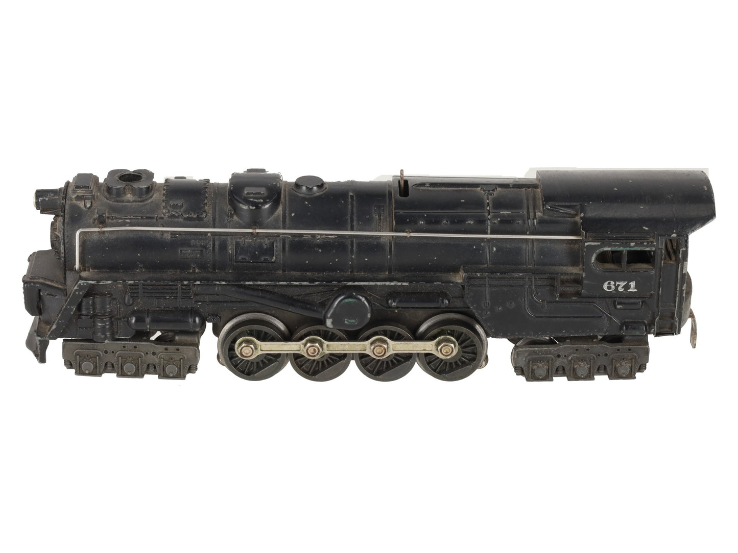 Lionel 671 Vintage O 6-8-6 Die-Cast Steam Turbine Locomotive VG