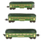 Lionel 2640S Vintage O Prewar Green/Cream Pullman Passenger Set: 2640 2640 2641 VG/Box