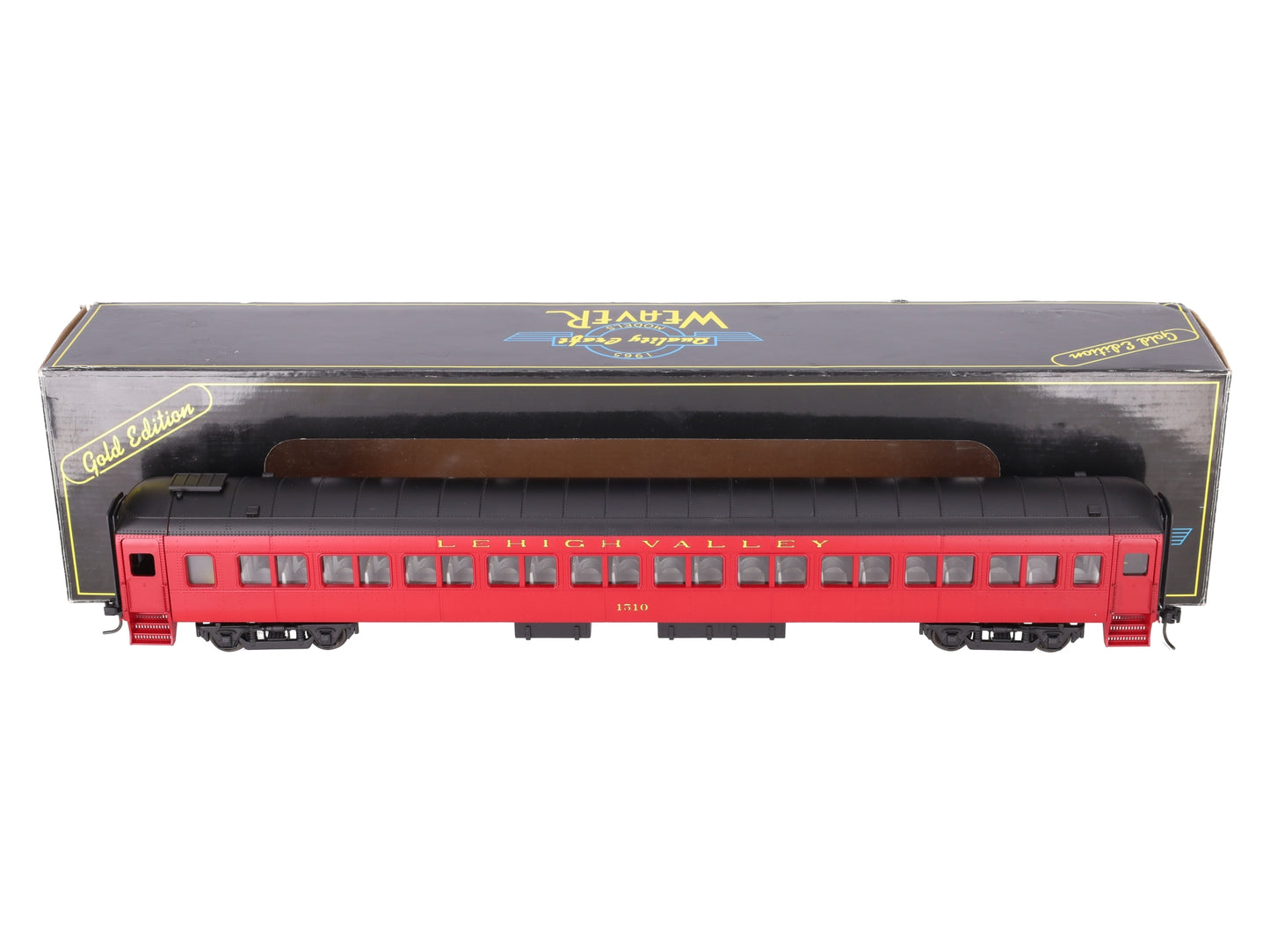 Weaver 1510 O Gauge Lehigh Valley Pullman-Bradley Coach Passenger Car (2-Rail) EX/Box