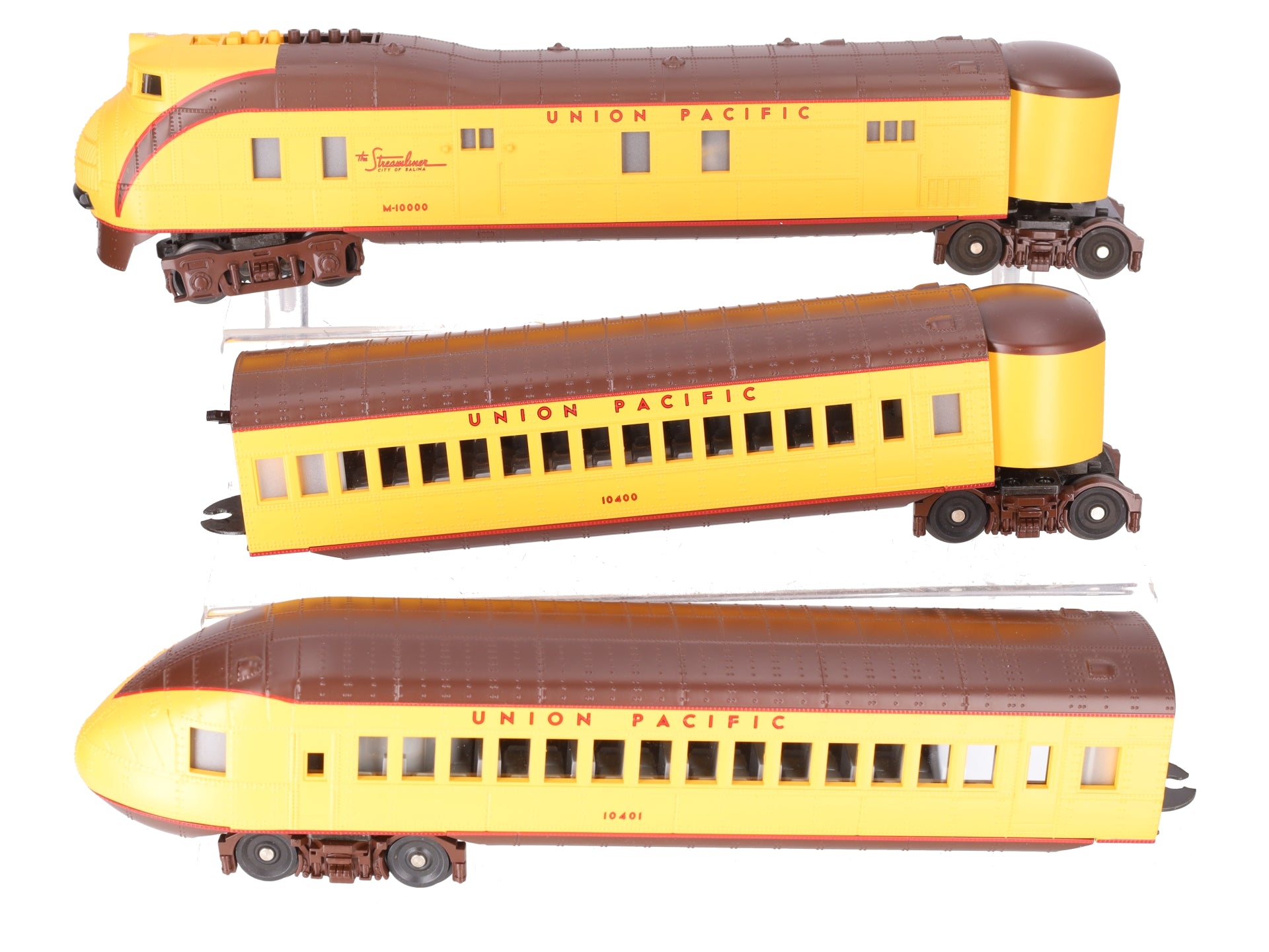 MTH 30-2197-0 Union Pacific M10000 Diesel Passenger Set w/LocoSound (Set of 3) EX/Box