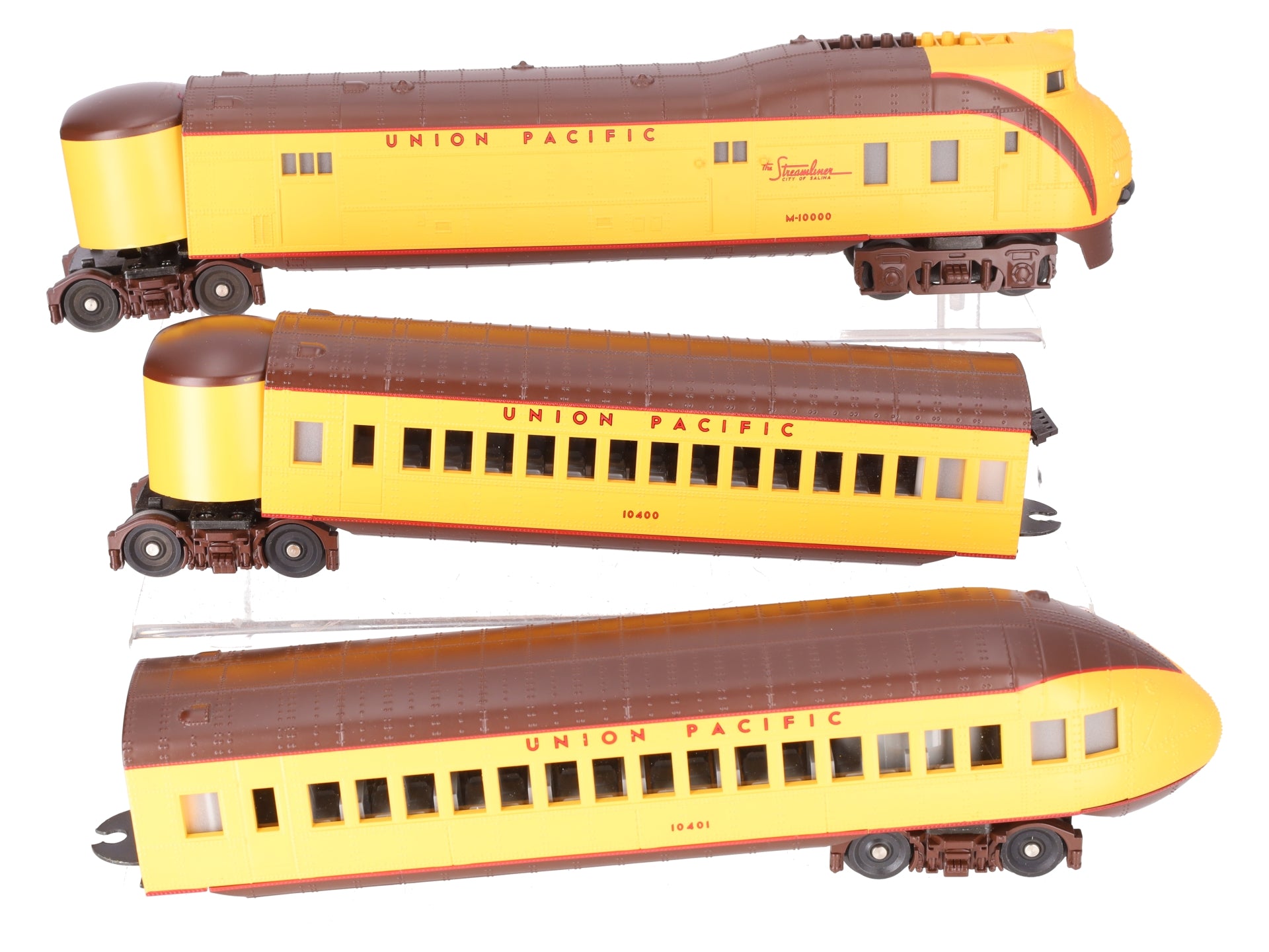 MTH 30-2197-0 Union Pacific M10000 Diesel Passenger Set w/LocoSound (Set of 3) EX/Box