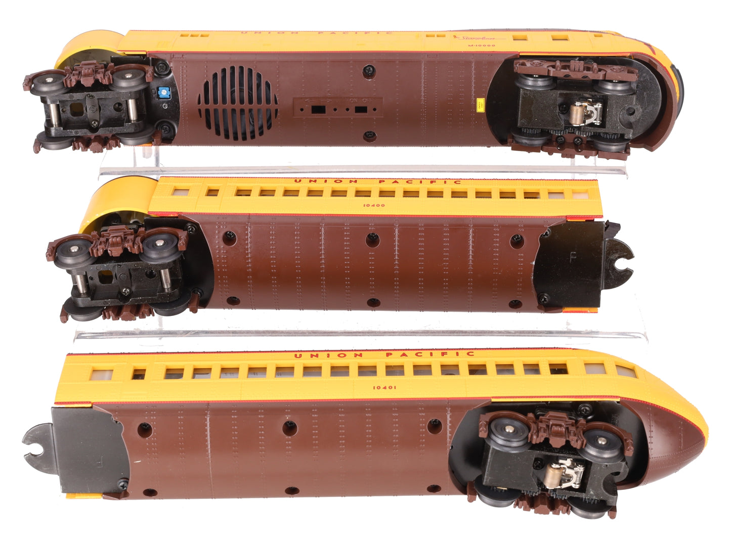 MTH 30-2197-0 Union Pacific M10000 Diesel Passenger Set w/LocoSound (Set of 3) EX/Box