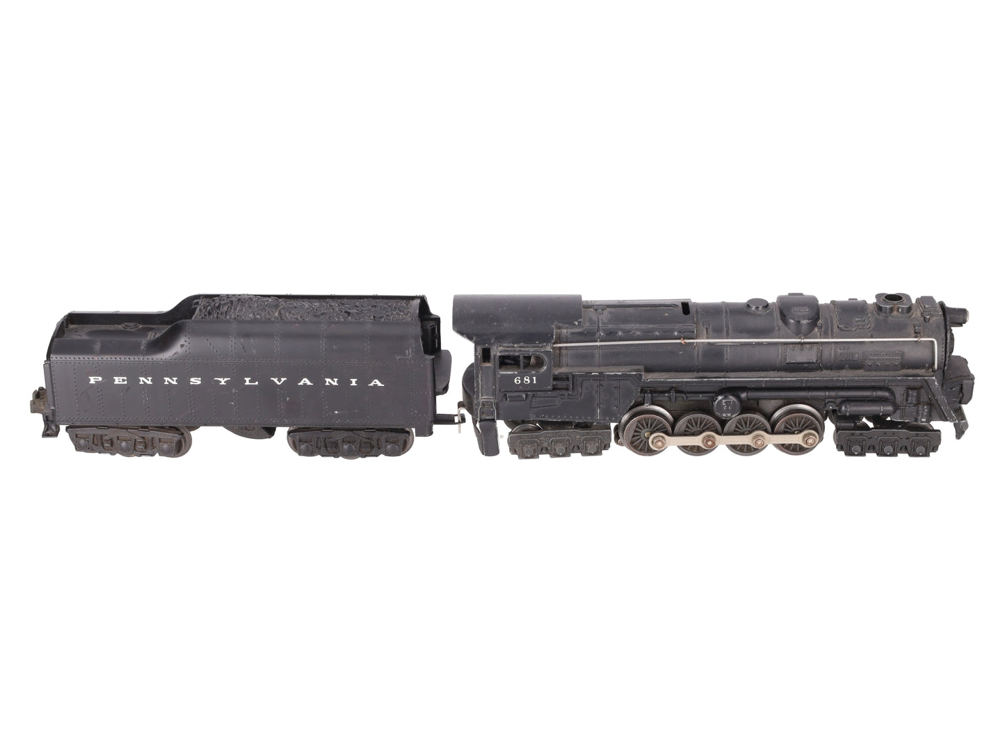 Lionel 681 Vintage O 6-8-6 Die-Cast S2 Steam Turbine Loco w/2671W Tender VG