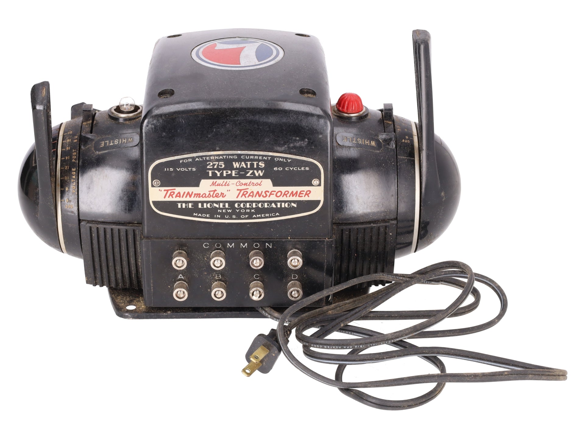 Lionel ZW Vintage O 250 Watt 4 Train Transformer with Whistle VG