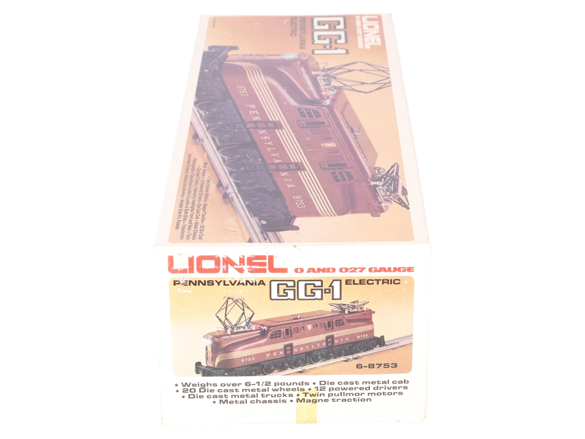 Lionel 6-8753 O Gauge Pennsylvania Railroad GG-1 Electric Locomotive #8753 EX/Box