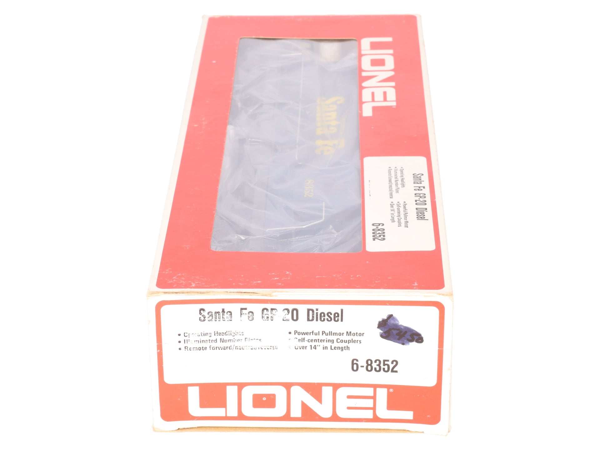 Lionel 6-8352 O Gauge Santa Fe GP-20 Powered Diesel Locomotive #8352 VG/Box