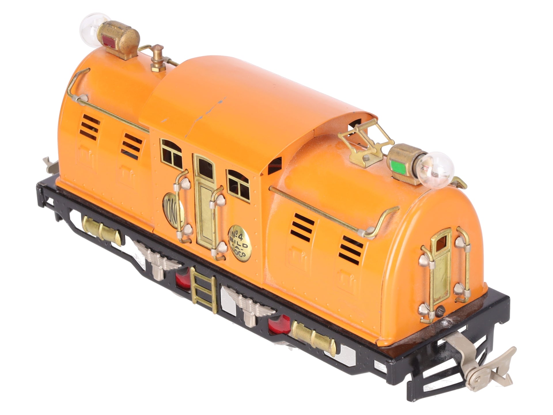 Lionel 4U Vintage O Prewar 0-4-0 Orange Bild-A-Loco