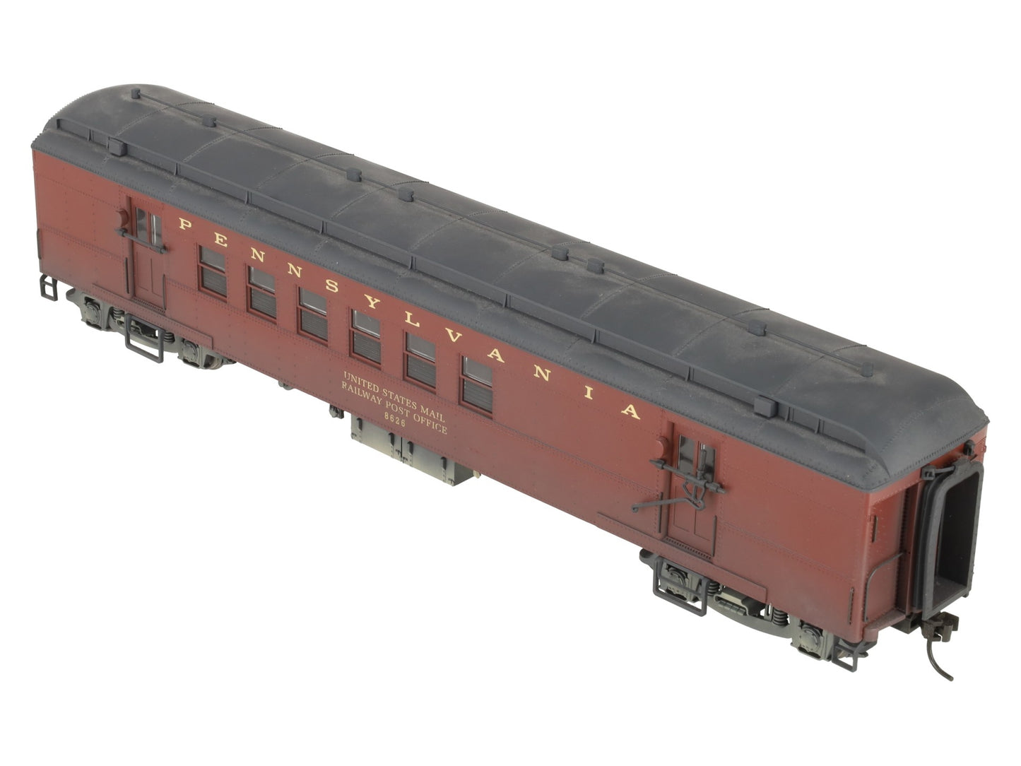 O Scale Pennsylvania Railroad Passenger RPO Car #8626 (2-Rail) - Painted