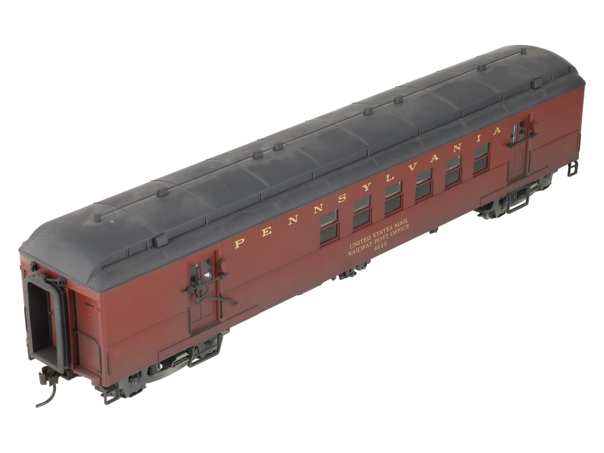 O Scale Pennsylvania Railroad Passenger RPO Car #8626 (2-Rail) - Painted
