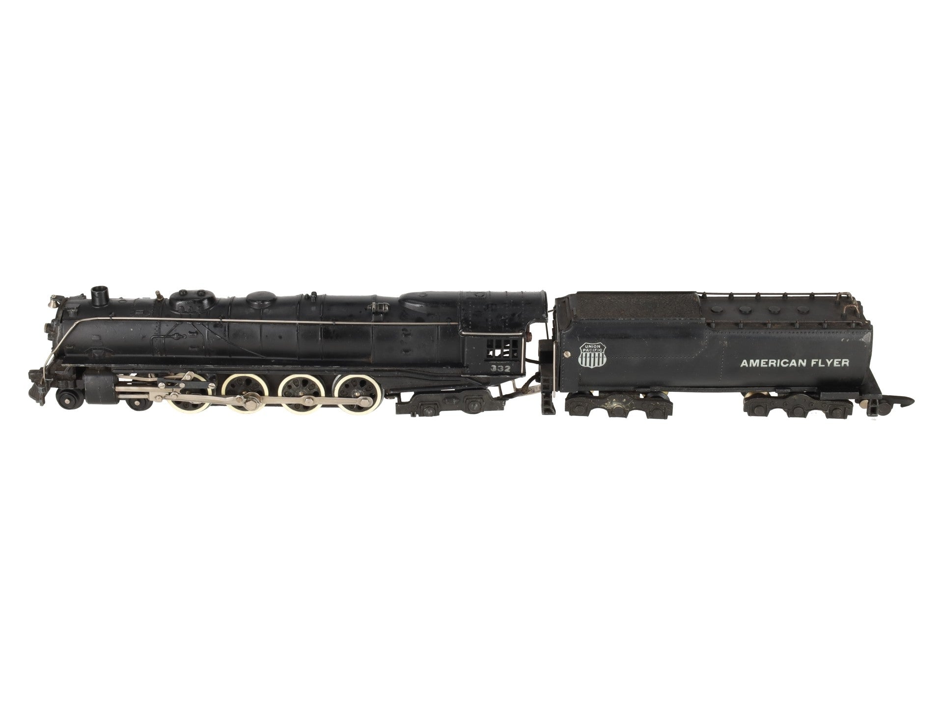 American Flyer 332 Vintage S Union Pacific 4-8-4 Steam Locomotive & Tender VG