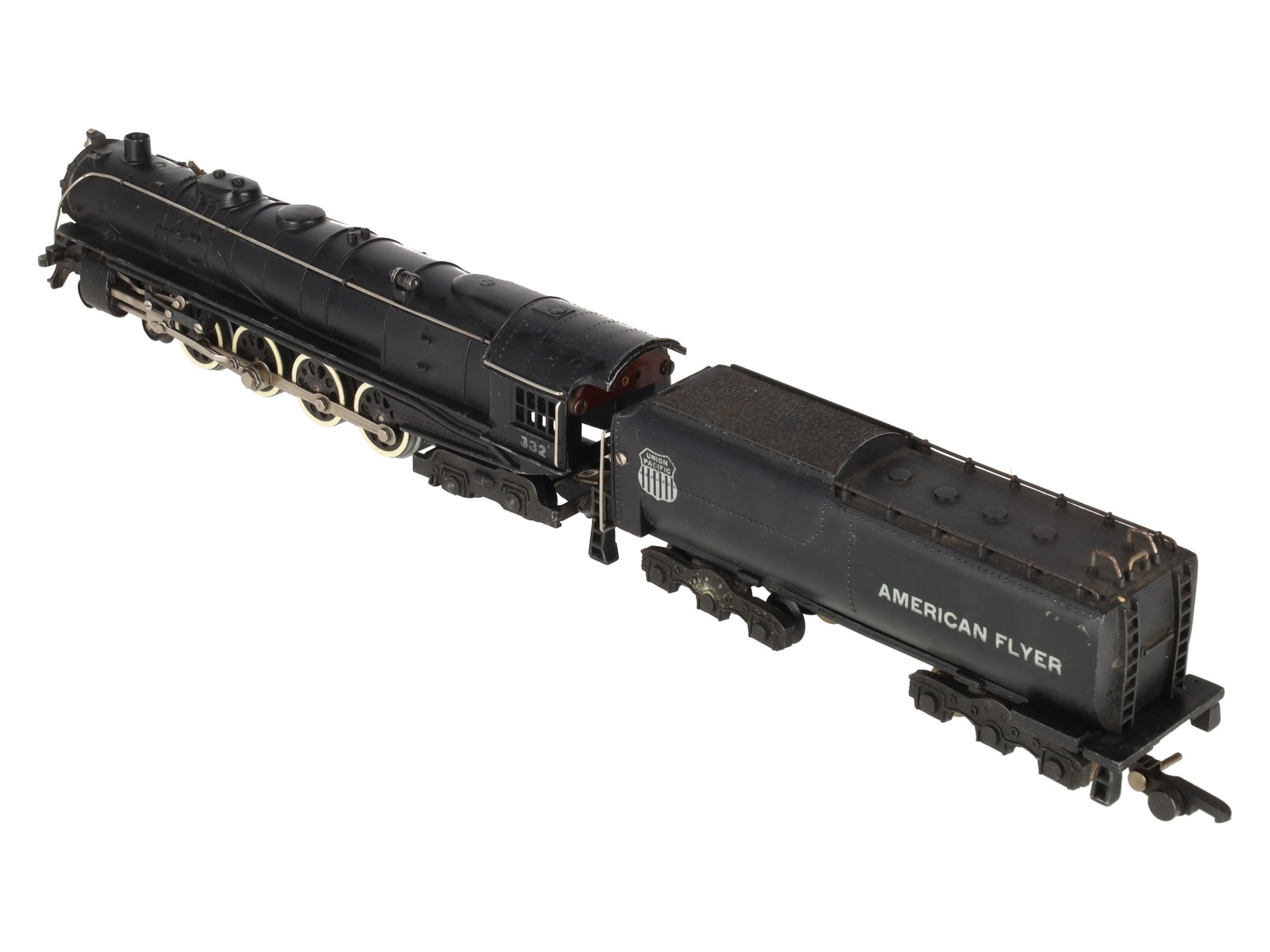 American Flyer 332 Vintage S Union Pacific 4-8-4 Steam Locomotive & Tender VG