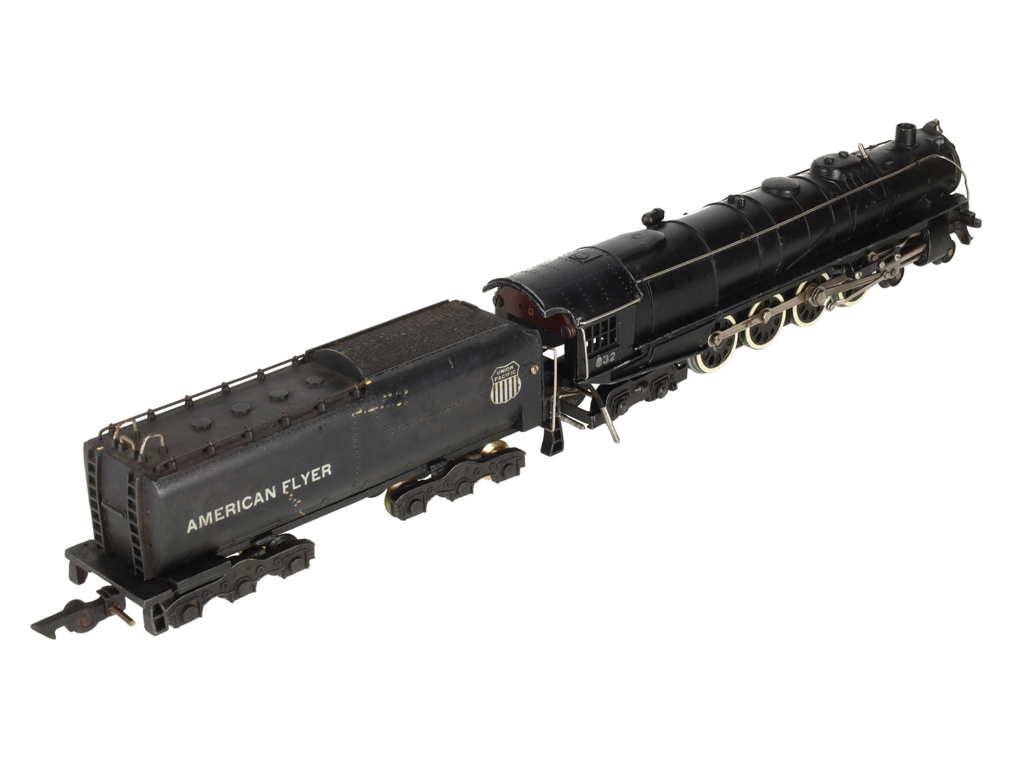 American Flyer 332 Vintage S Union Pacific 4-8-4 Steam Locomotive & Tender VG