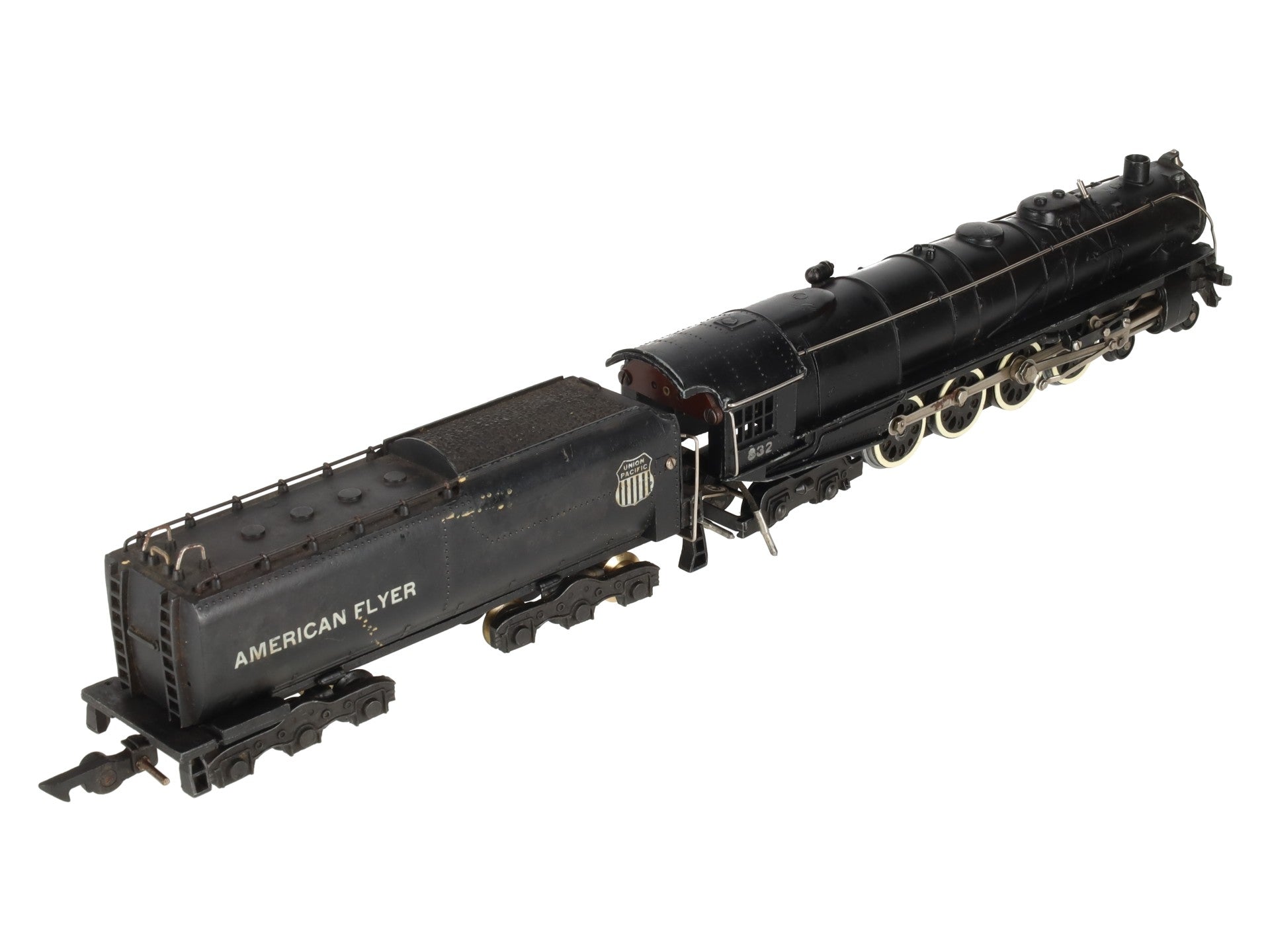 American Flyer 332 Vintage S Union Pacific 4-8-4 Steam Locomotive & Tender VG
