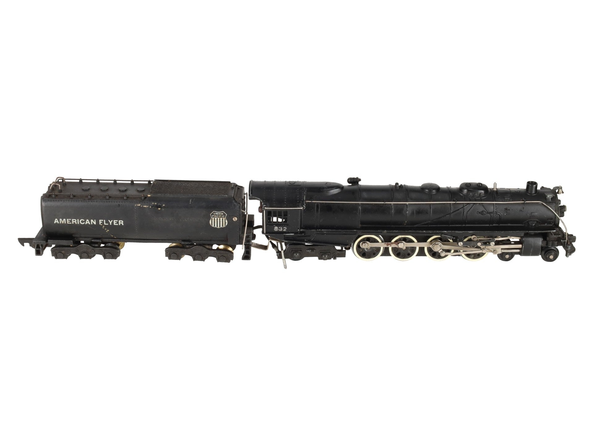 American Flyer 332 Vintage S Union Pacific 4-8-4 Steam Locomotive & Tender VG