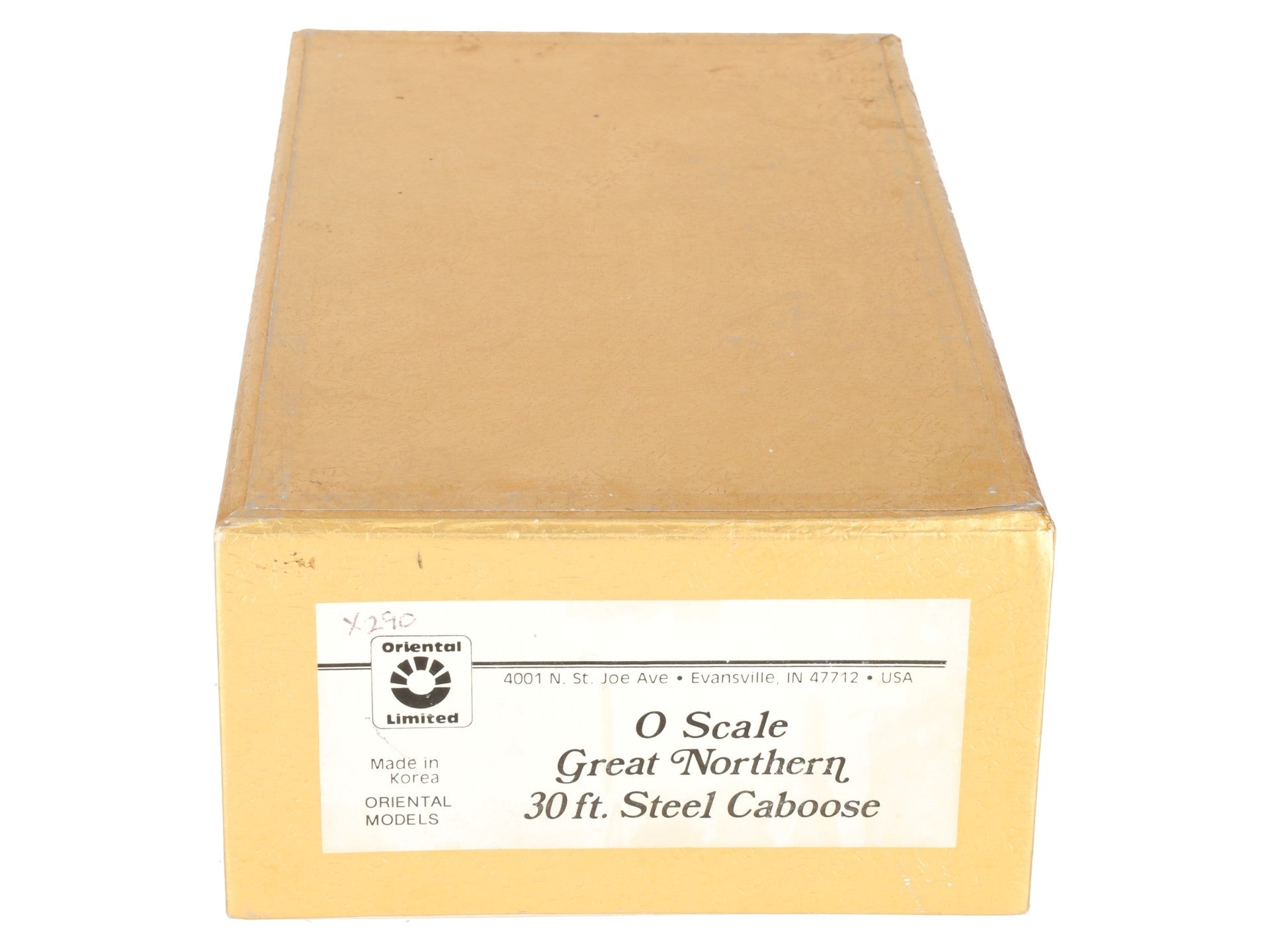 Oriental Limited O Brass Great Northern 30 Ft. Caboose #X290 (2-Rail) - Custom/Box