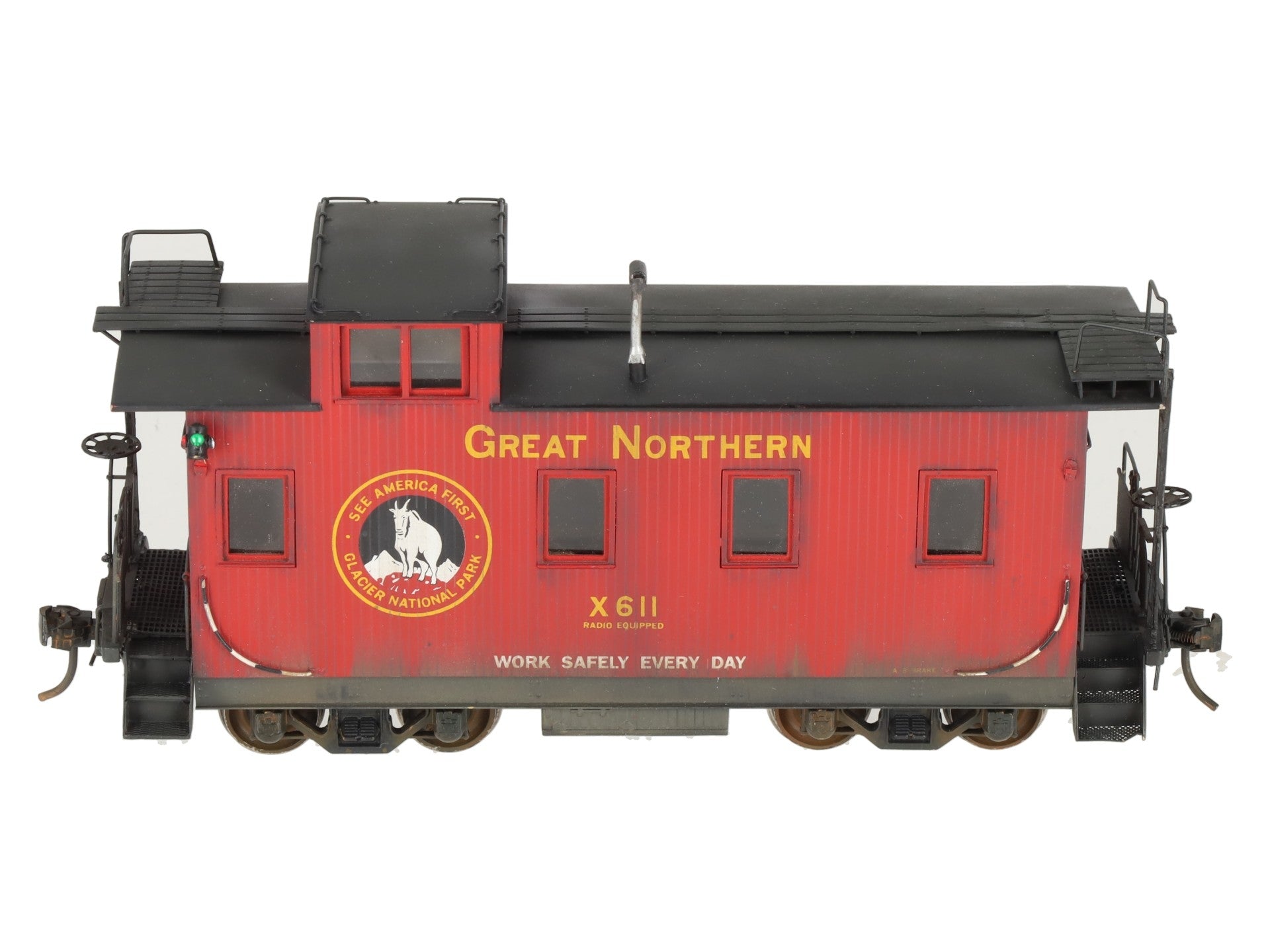 Oriental Limited O Scale Brass GN 25' Braced Caboose #611 (2-Rail) - Painted/Box