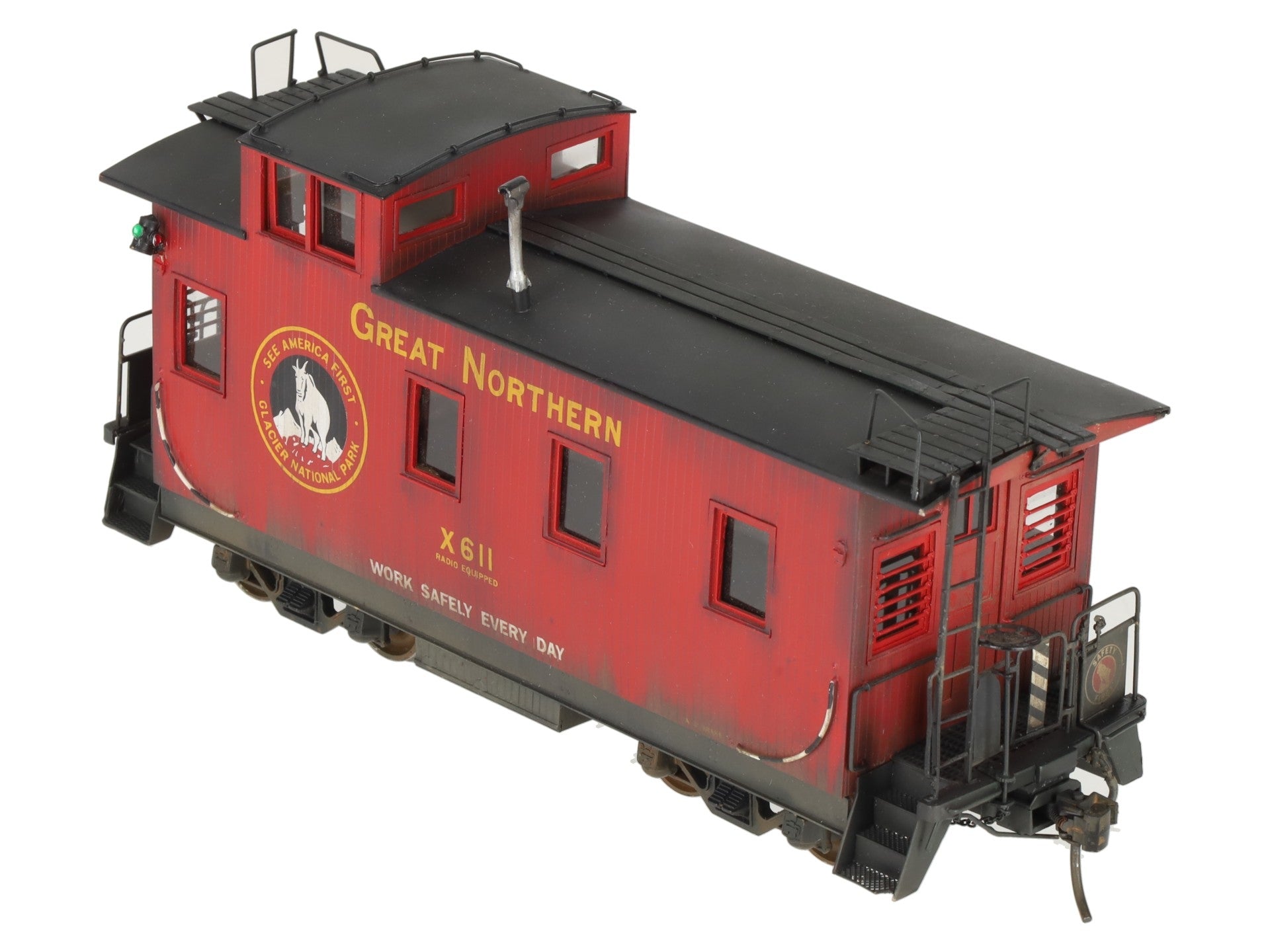 Oriental Limited O Scale Brass GN 25' Braced Caboose #611 (2-Rail) - Painted/Box
