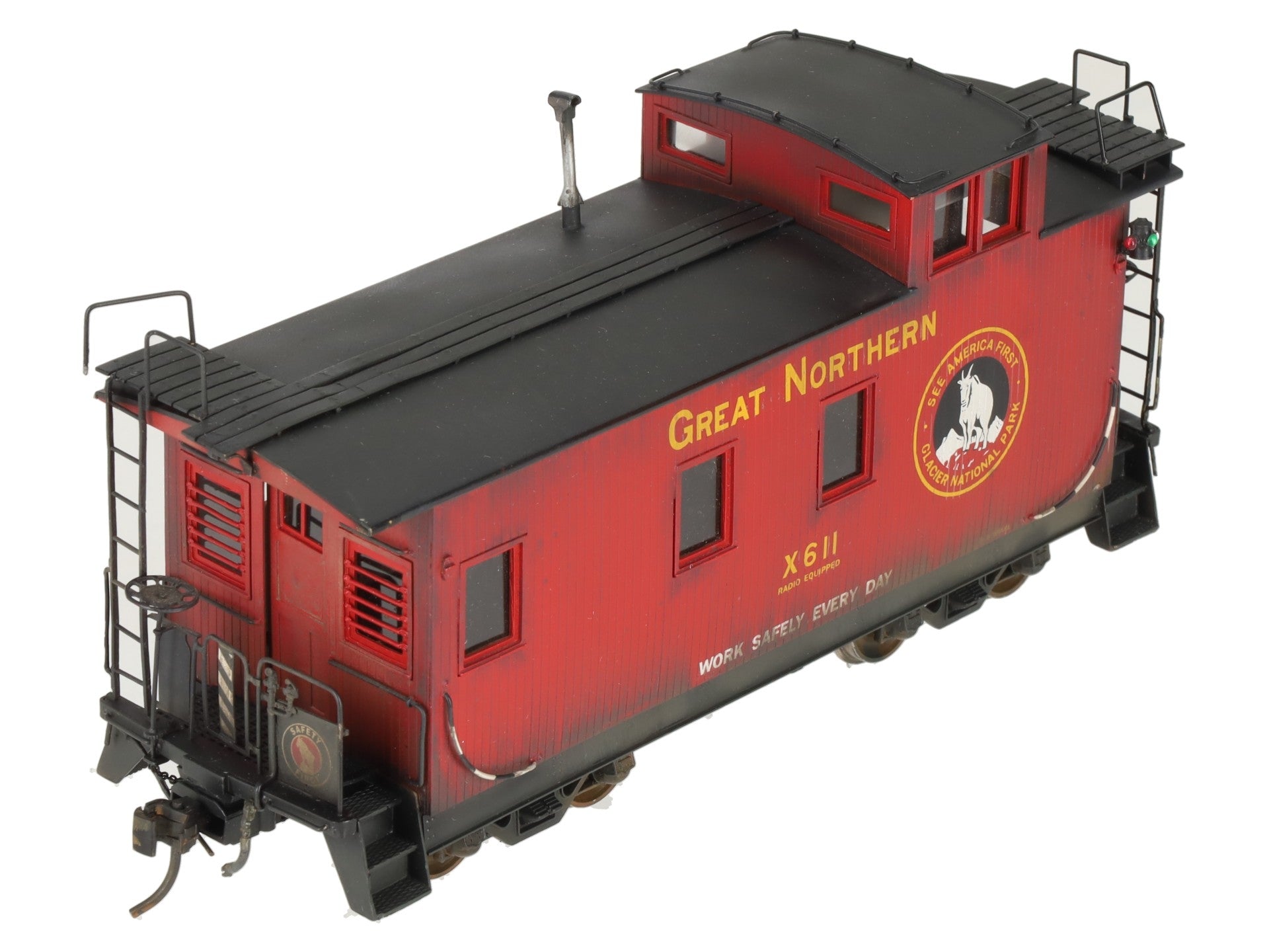 Oriental Limited O Scale Brass GN 25' Braced Caboose #611 (2-Rail) - Painted/Box