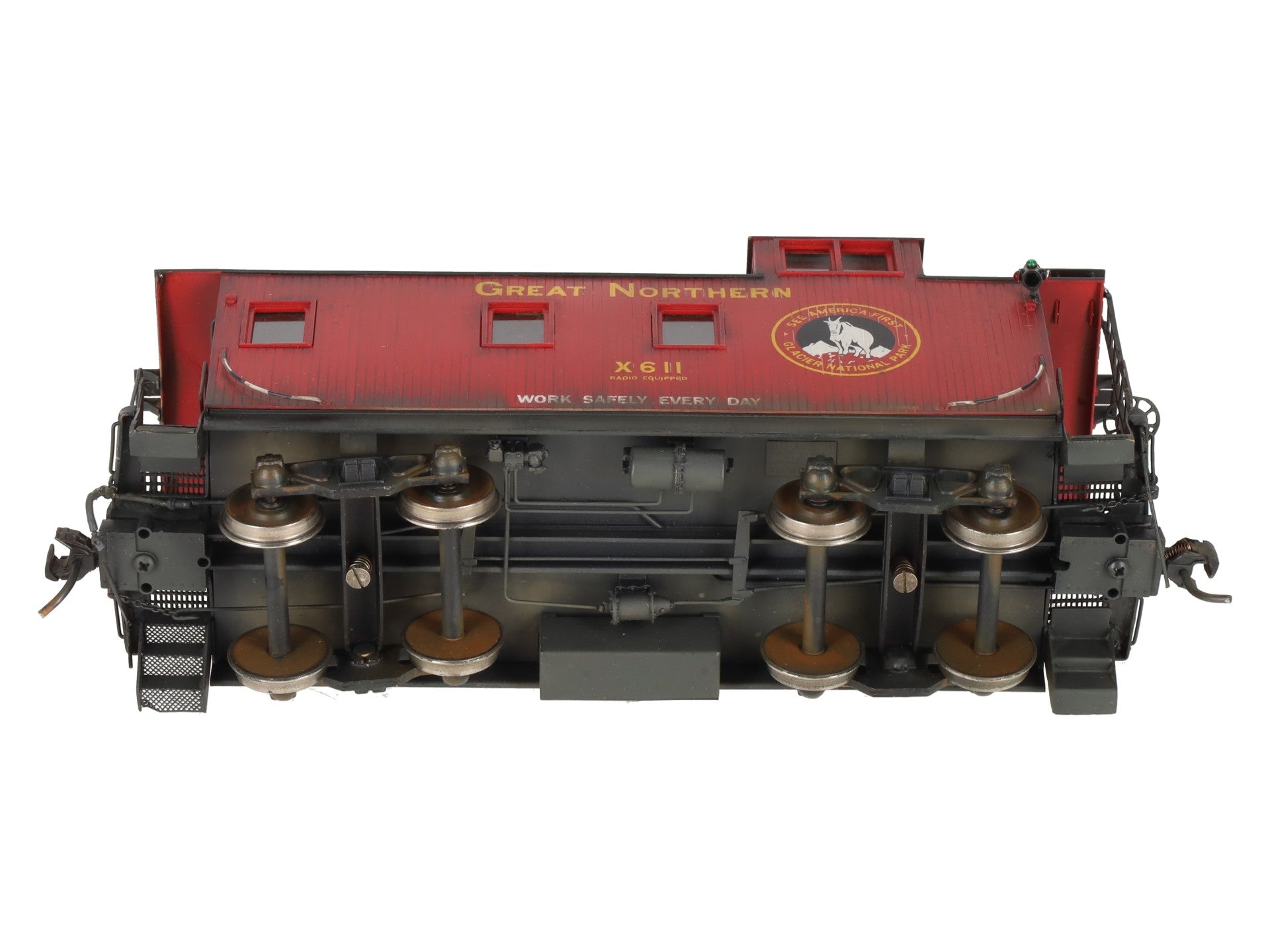 Oriental Limited O Scale Brass GN 25' Braced Caboose #611 (2-Rail) - Painted/Box