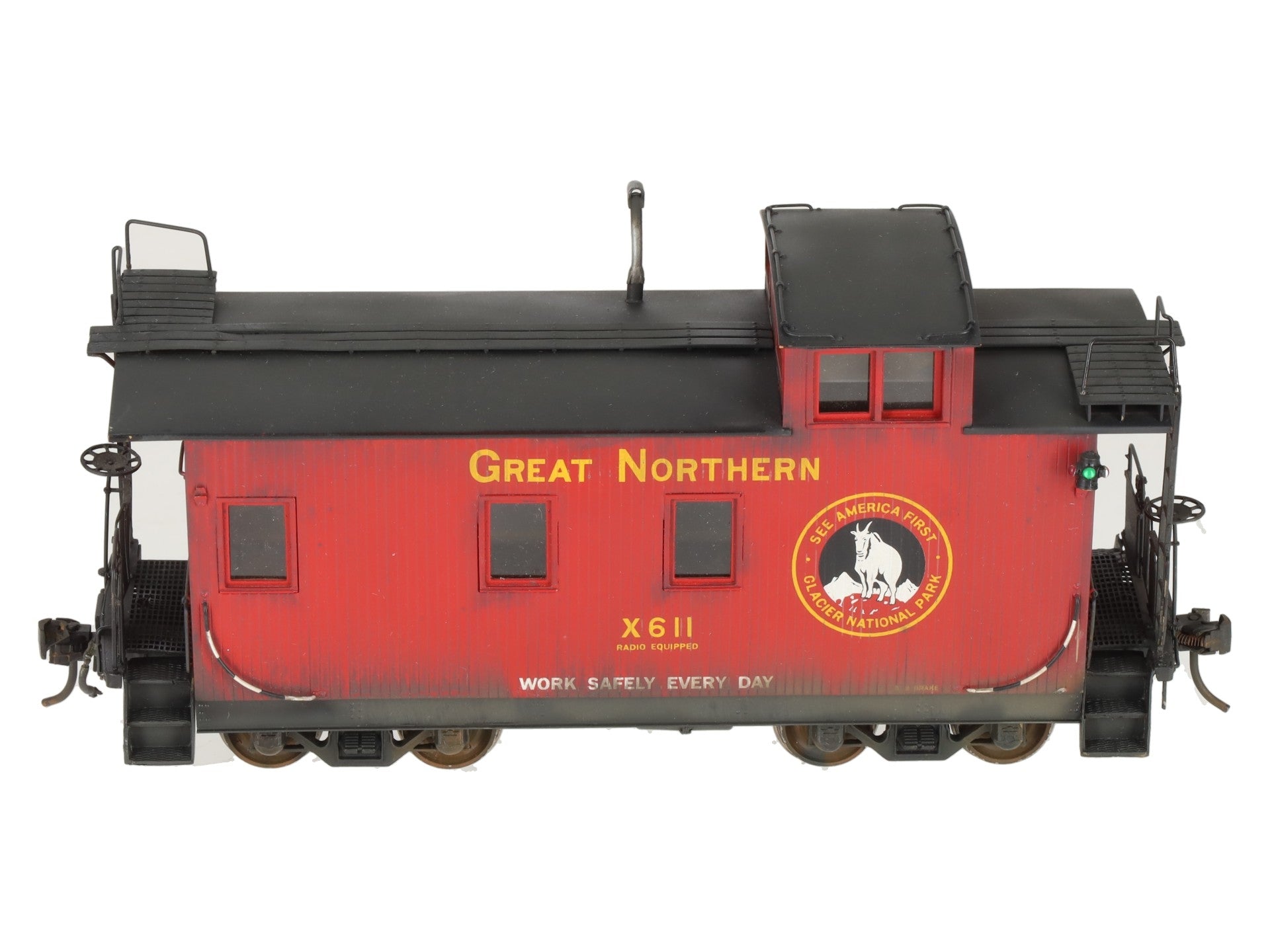 Oriental Limited O Scale Brass GN 25' Braced Caboose #611 (2-Rail) - Painted/Box