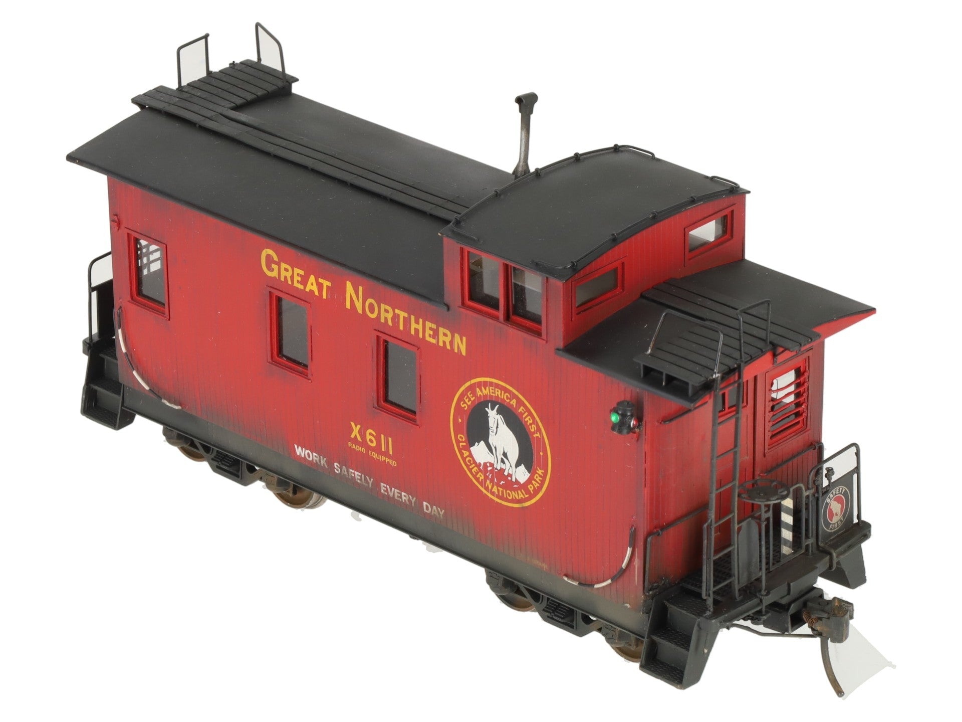 Oriental Limited O Scale Brass GN 25' Braced Caboose #611 (2-Rail) - Painted/Box