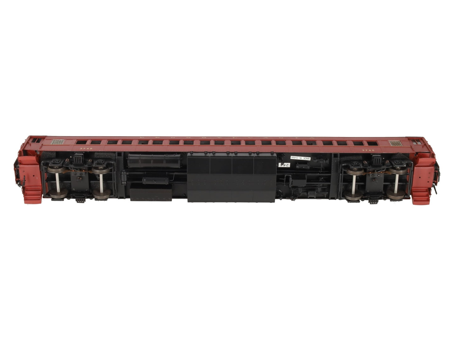 Sunset Models O Scale Brass Pennsylvania Railroad P70 Coach #3746 (2-Rail) EX/Box