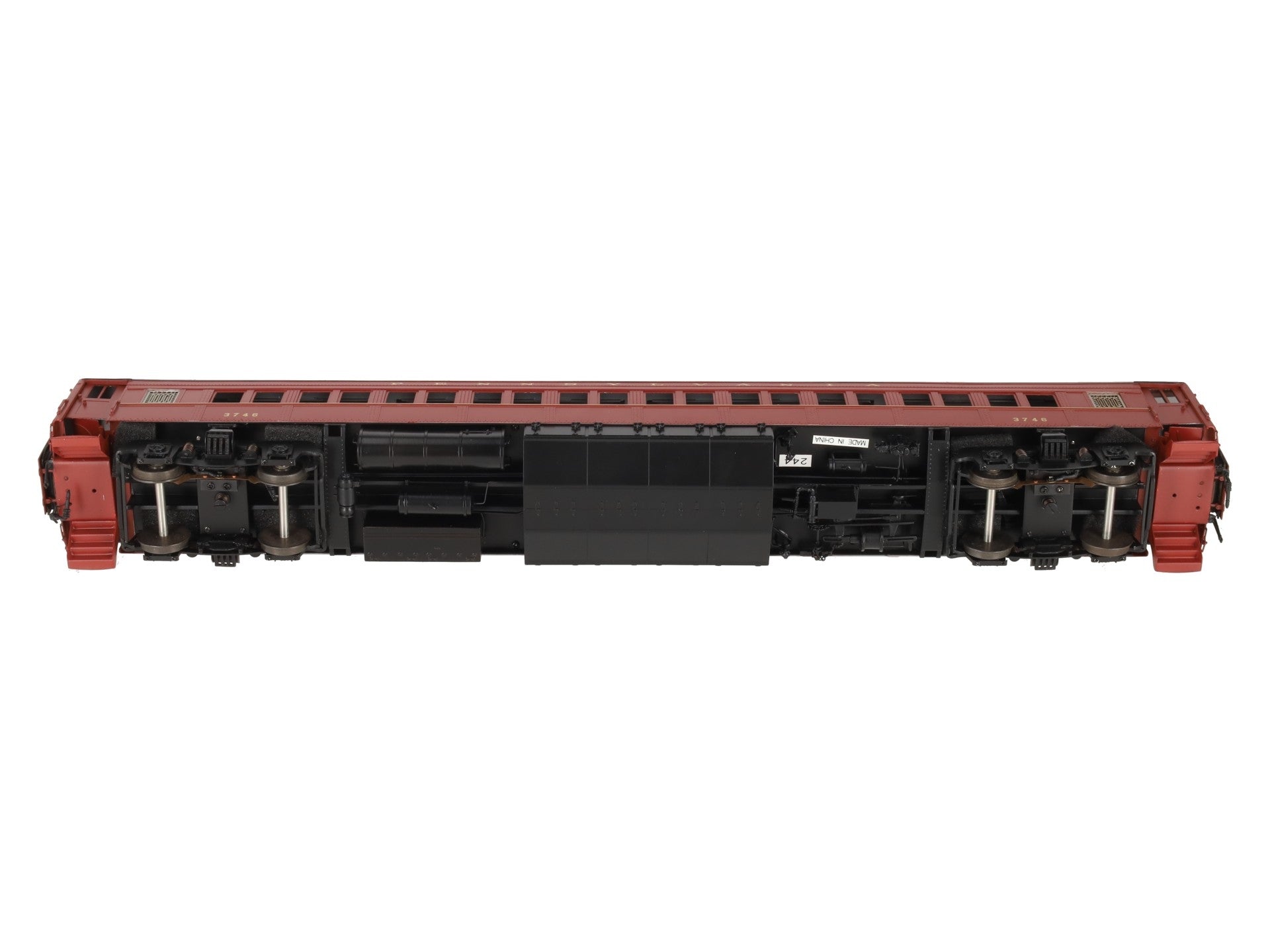 Sunset Models O Scale Brass Pennsylvania Railroad P70 Coach #3746 (2-Rail) EX/Box
