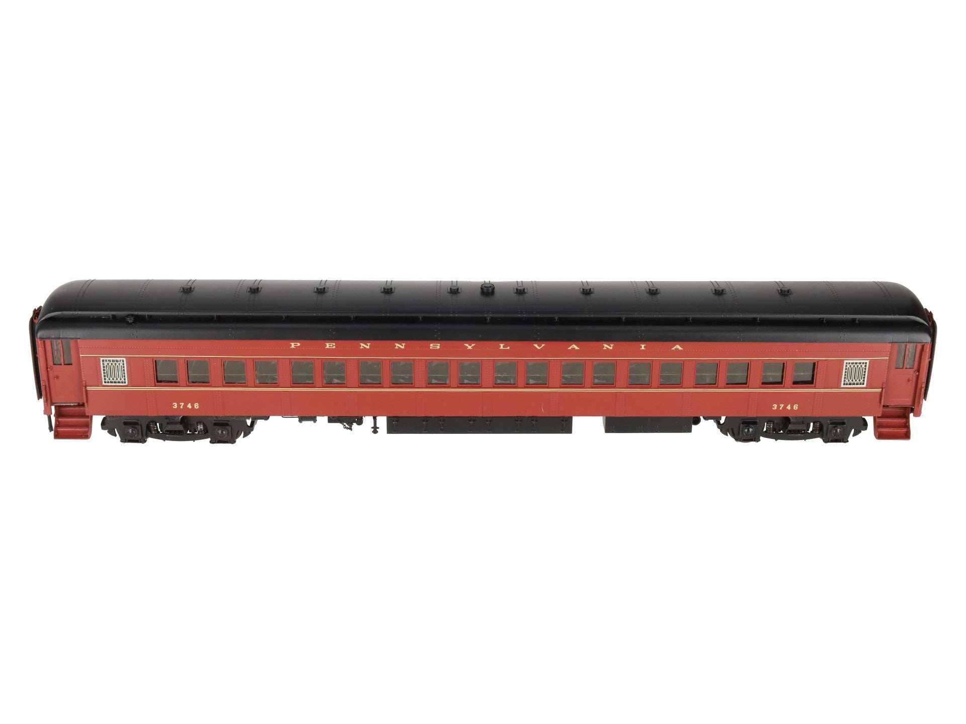 Sunset Models O Scale Brass Pennsylvania Railroad P70 Coach #3746 (2-Rail) EX/Box