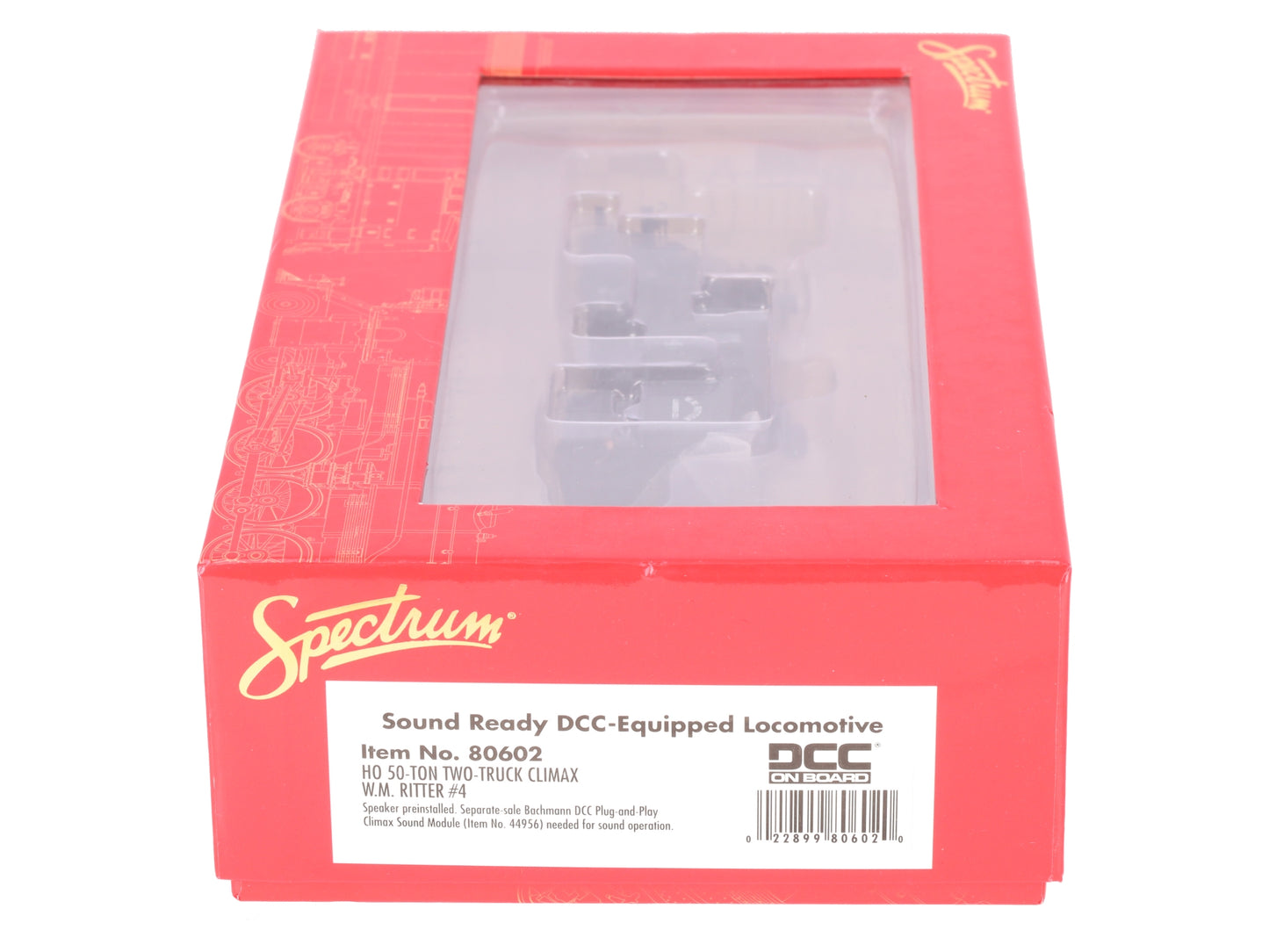 Bachmann 80602 HO WM Ritter 50-Ton Two-Truck Climax Logging locomotive #4 EX/Box