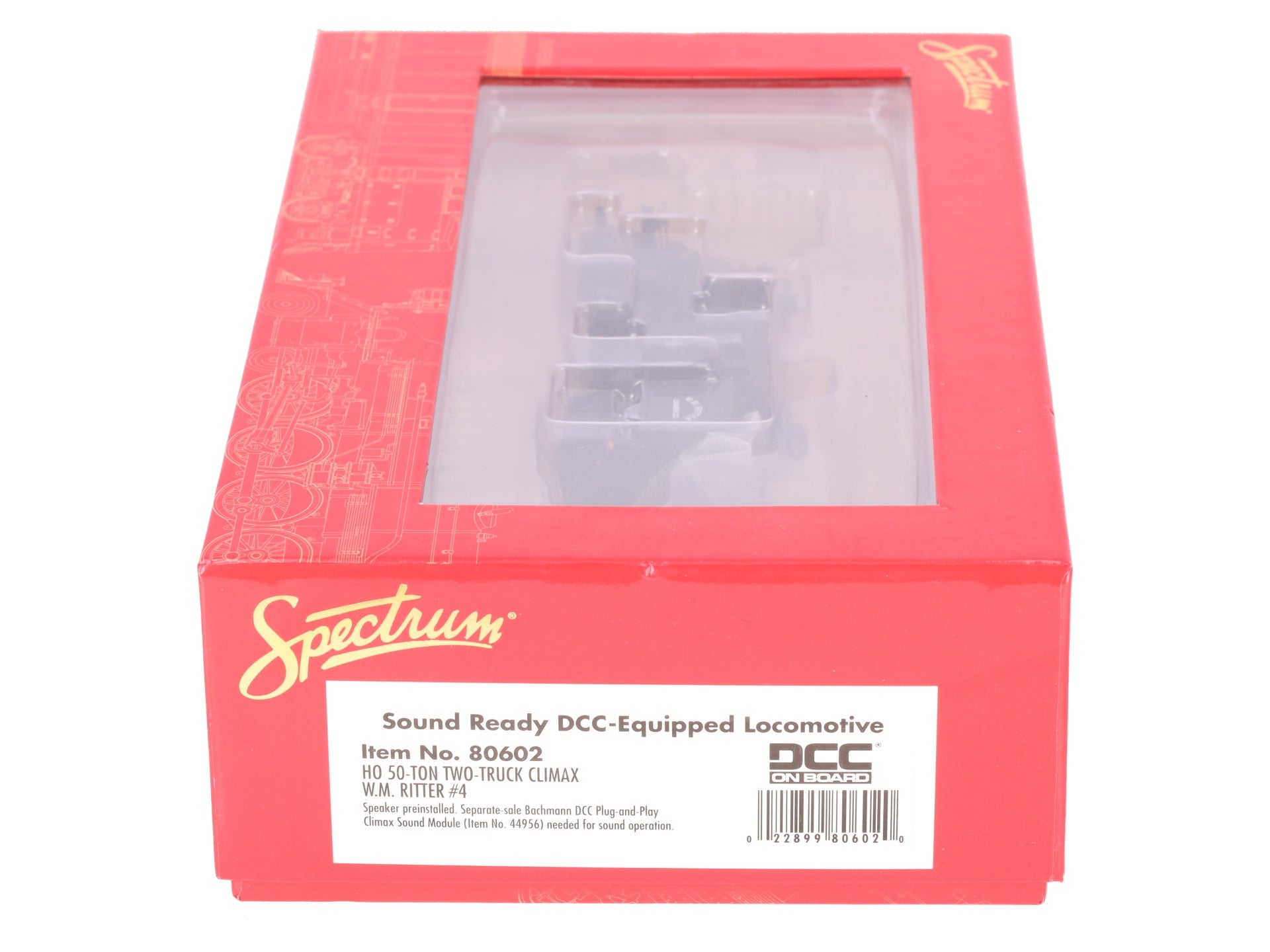 Bachmann 80602 HO WM Ritter 50-Ton Two-Truck Climax Logging locomotive #4 EX/Box
