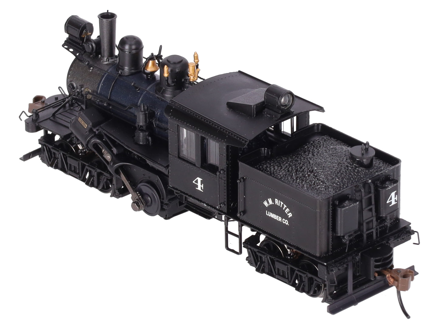 Bachmann 80602 HO WM Ritter 50-Ton Two-Truck Climax Logging locomotive #4 EX/Box