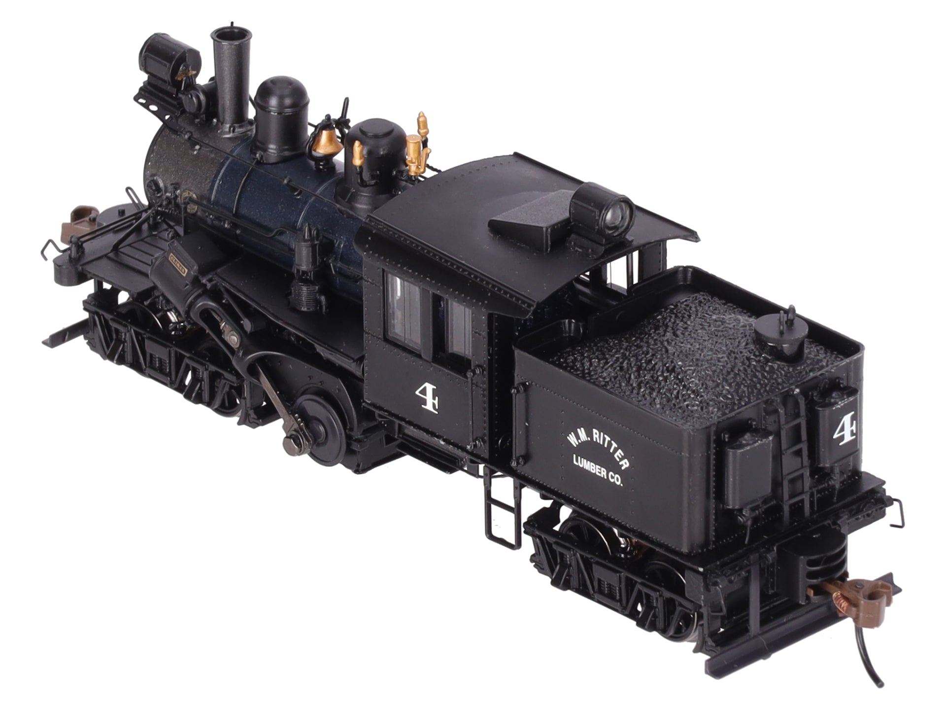 Bachmann 80602 HO WM Ritter 50-Ton Two-Truck Climax Logging locomotive #4 EX/Box
