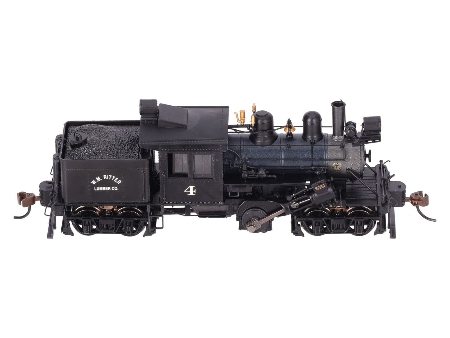 Bachmann 80602 HO WM Ritter 50-Ton Two-Truck Climax Logging locomotive #4 EX/Box