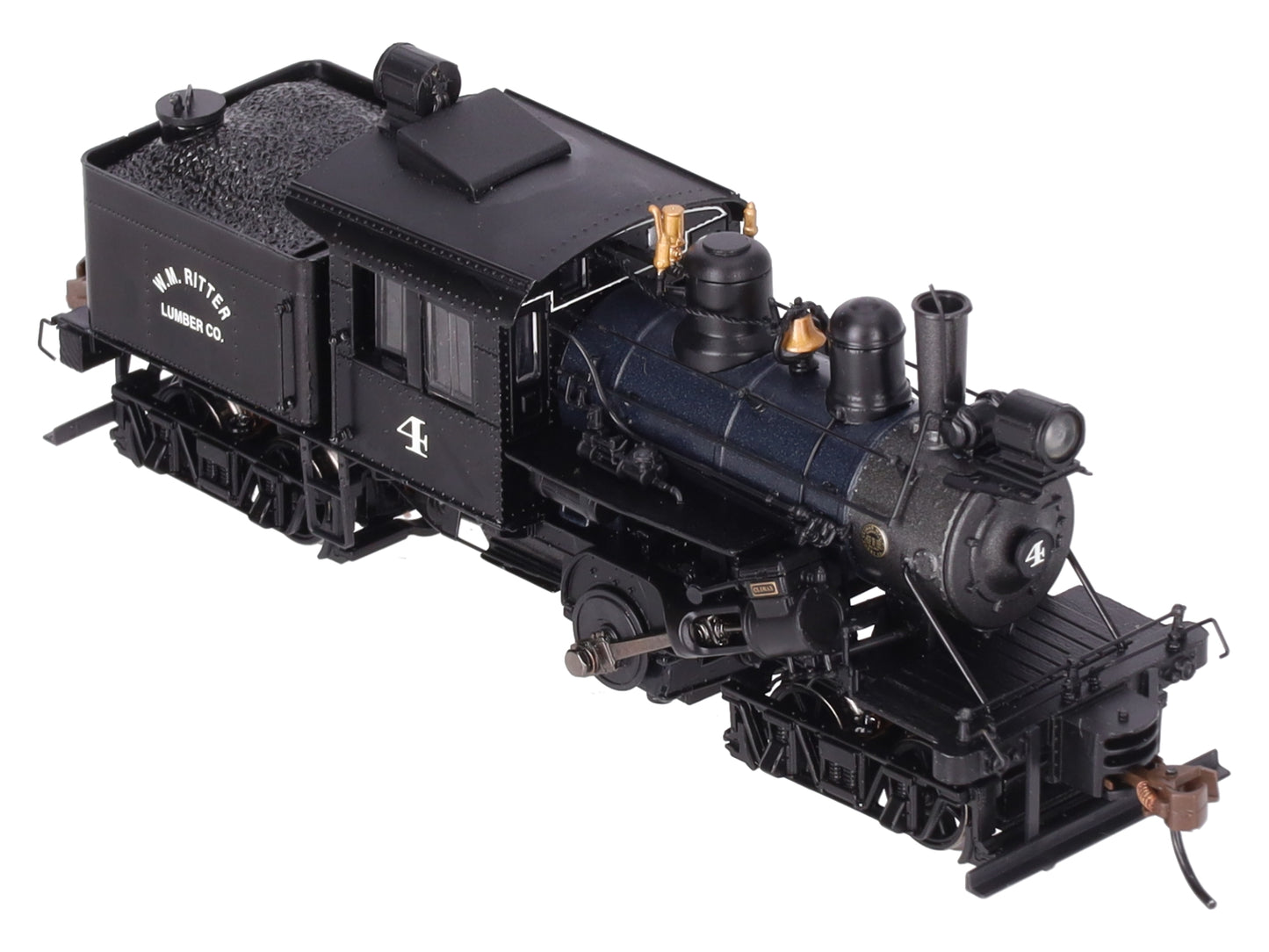 Bachmann 80602 HO WM Ritter 50-Ton Two-Truck Climax Logging locomotive #4 EX/Box