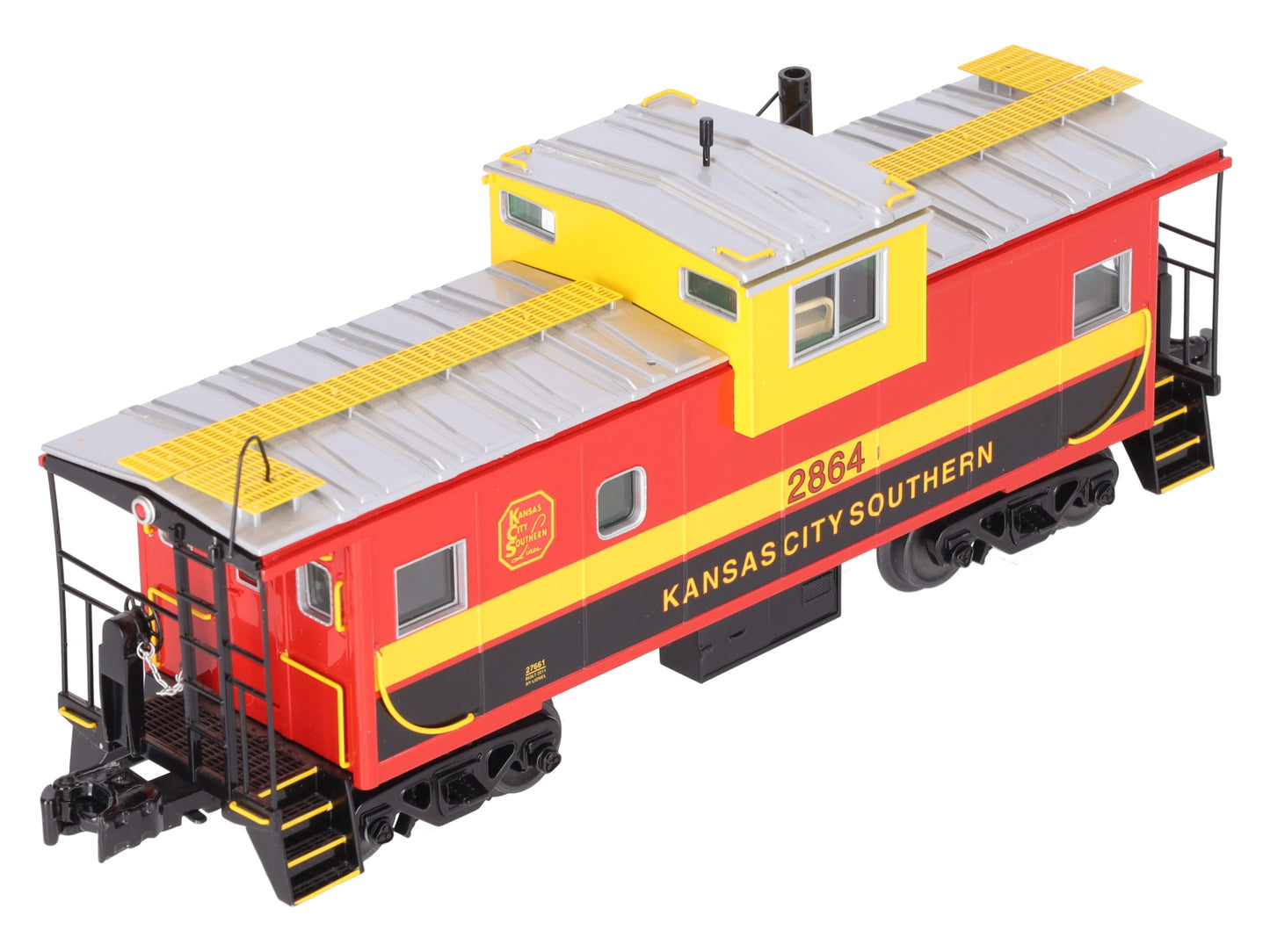 Lionel 6-27661 Kansas City Southern Extended Vision Caboose w/ Smoke & Light EX/Box