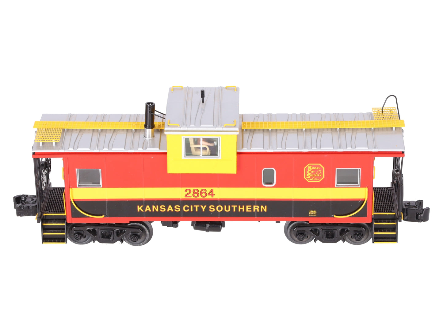 Lionel 6-27661 Kansas City Southern Extended Vision Caboose w/ Smoke & Light EX/Box