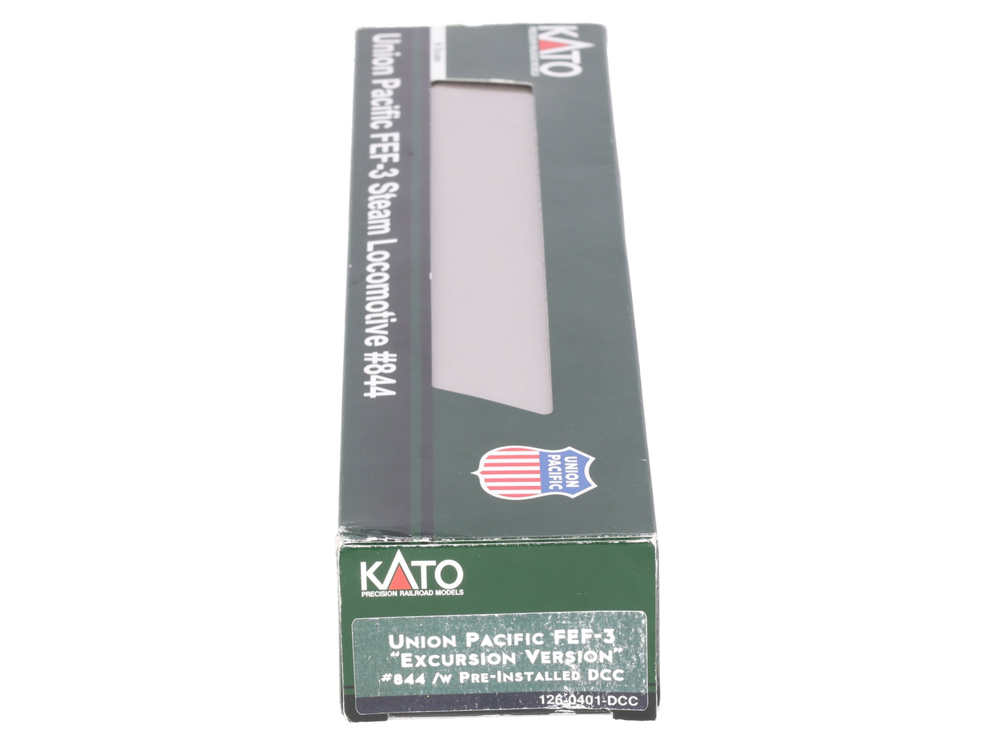 Kato 126-0401-DCC N UP 4-8-4 FEF-3 Steam Locomotive w/Preinstalled DCC #844 VG/Box