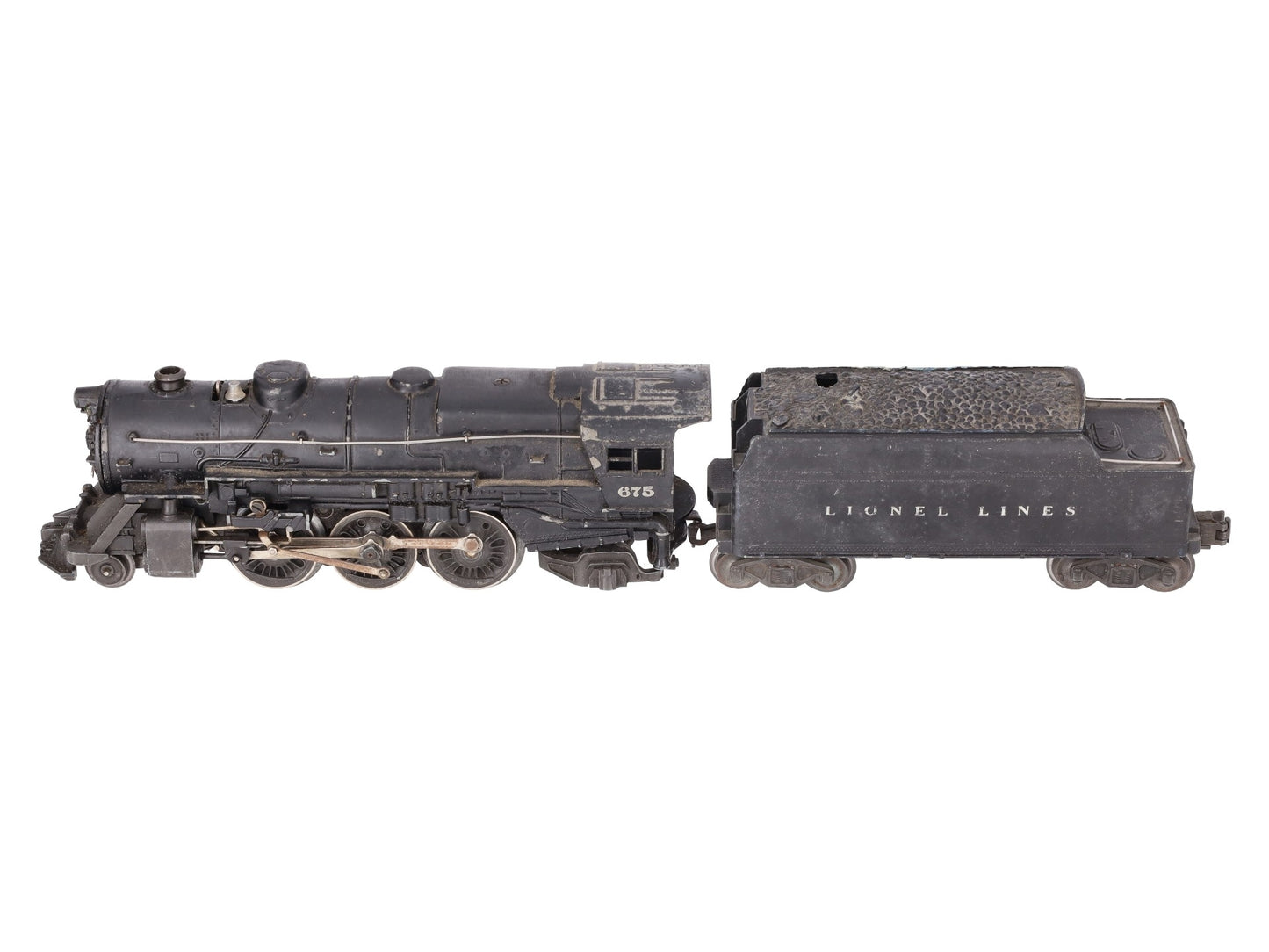Lionel 675 Vintage O 2-6-2 K4 Pacific Die-Cast Steam Locomotive w/ 6466WX Tender VG