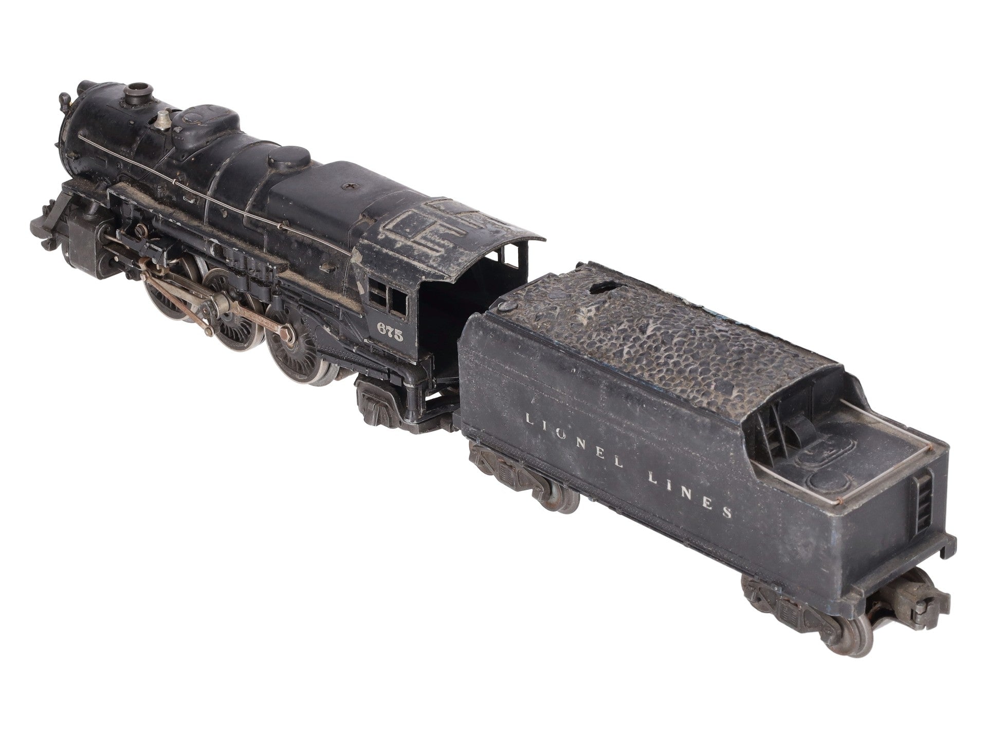 Lionel 675 Vintage O 2-6-2 K4 Pacific Die-Cast Steam Locomotive w/ 6466WX Tender VG