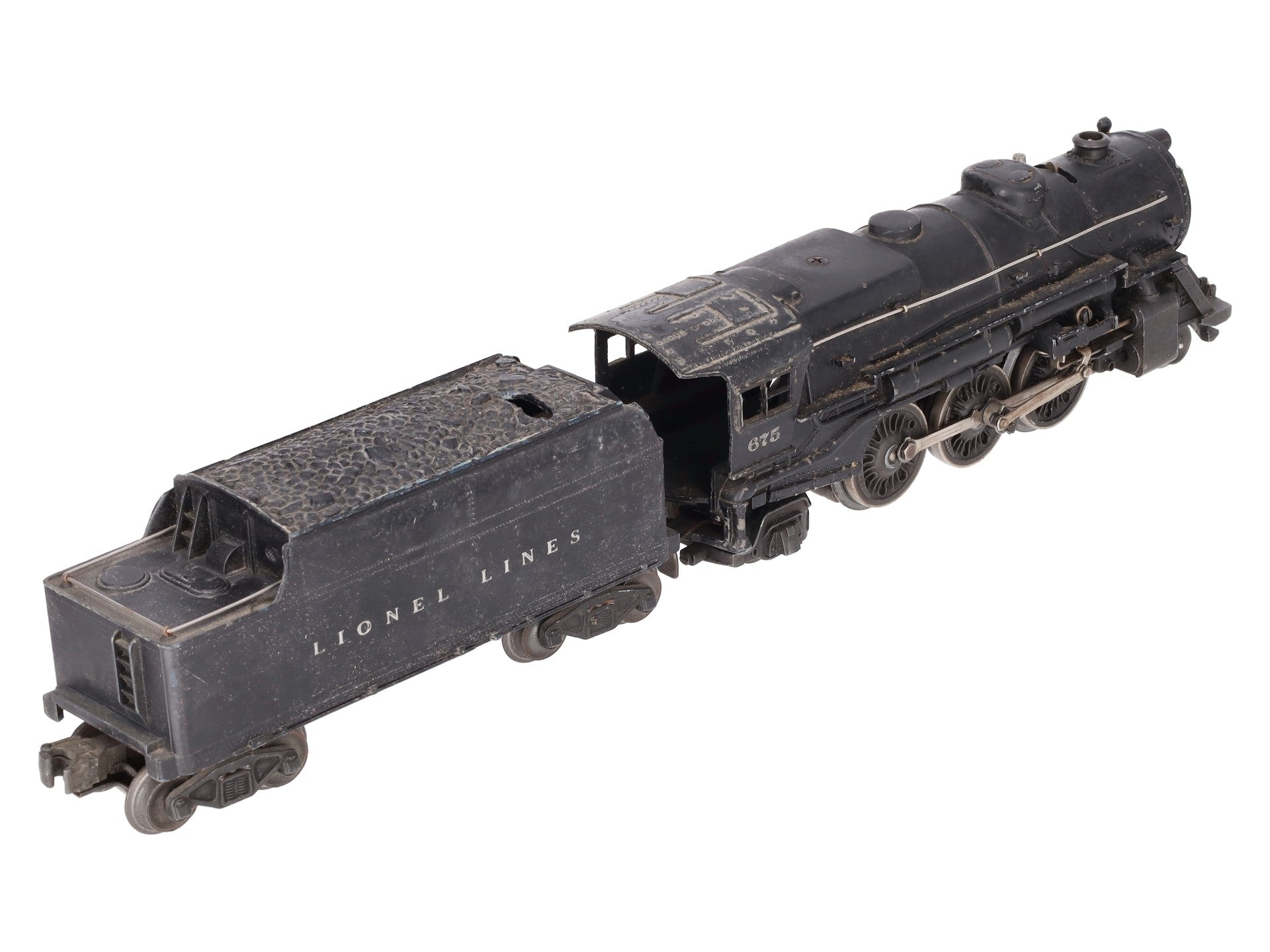 Lionel 675 Vintage O 2-6-2 K4 Pacific Die-Cast Steam Locomotive w/ 6466WX Tender VG
