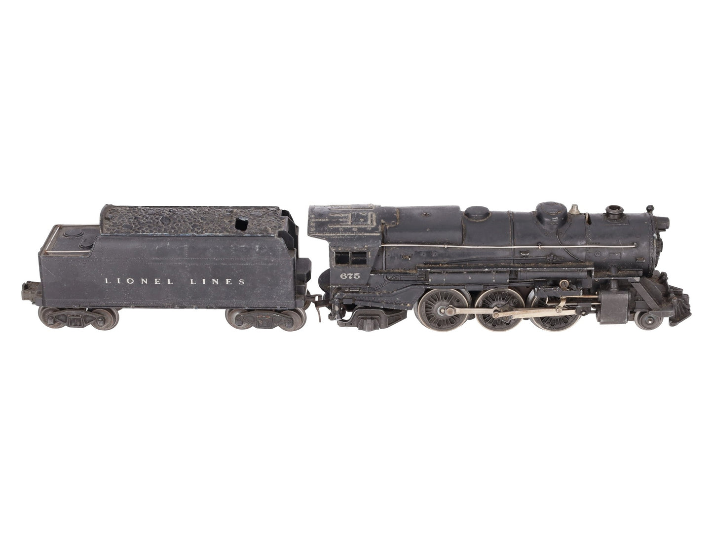 Lionel 675 Vintage O 2-6-2 K4 Pacific Die-Cast Steam Locomotive w/ 6466WX Tender VG