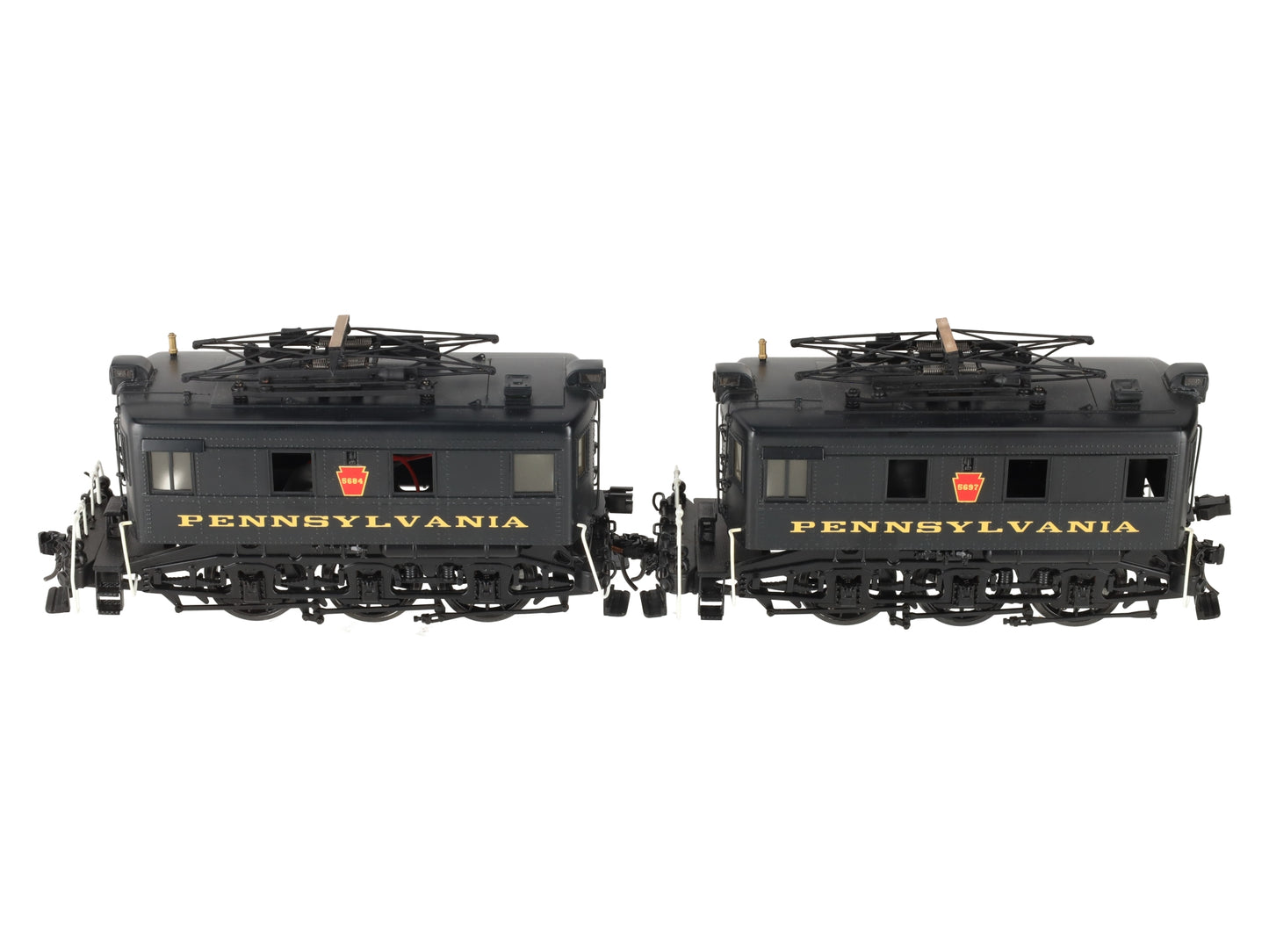 Sunset Models O Brass PRR B-1 AB Unit Electric Switchers #5684 & #5697 (2-Rail) EX/Box