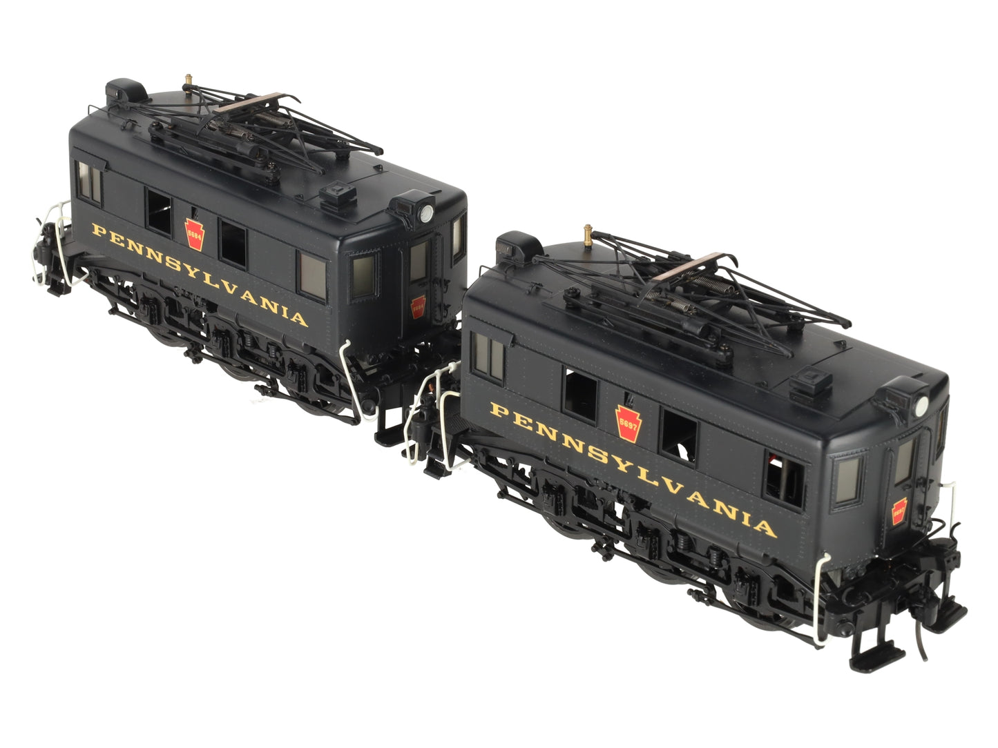 Sunset Models O Brass PRR B-1 AB Unit Electric Switchers #5684 & #5697 (2-Rail) EX/Box